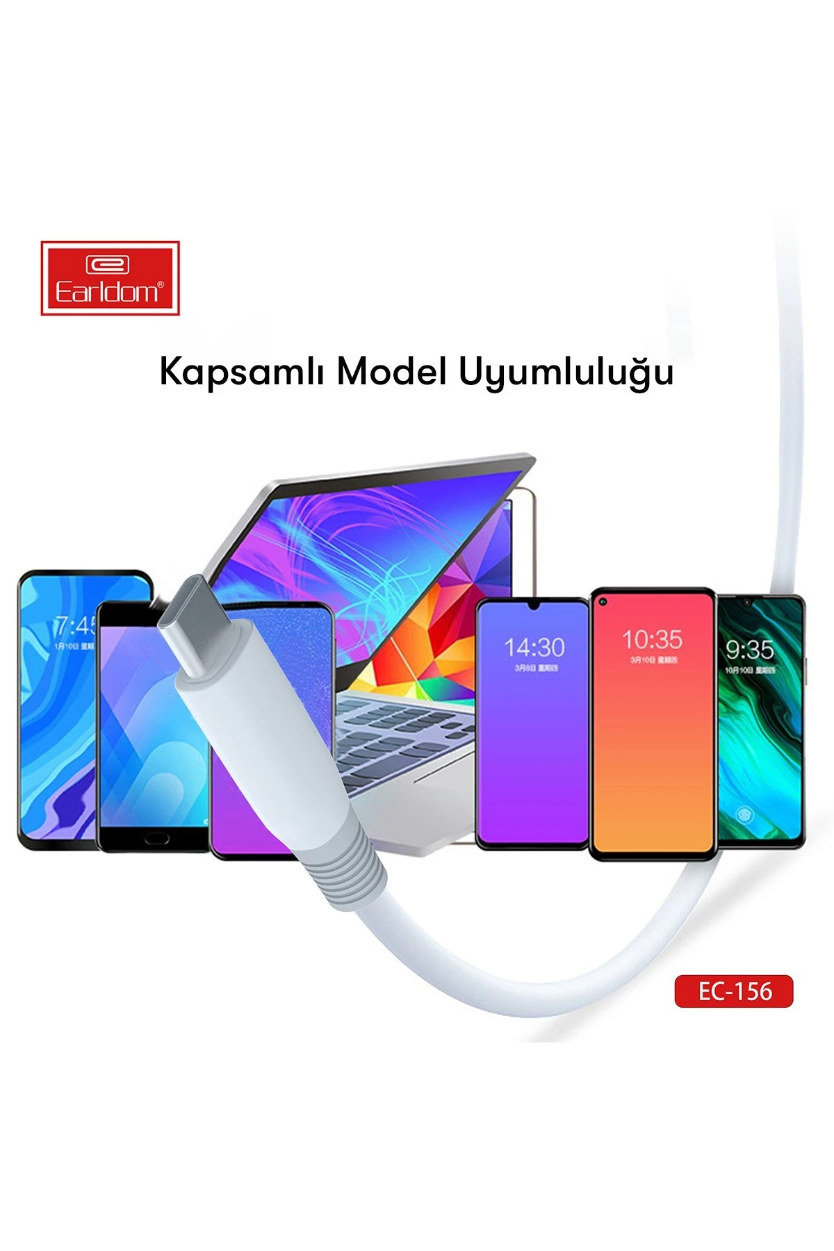 Earldom EC-156i PD 30W Type-C to Lightning 2m Hızlı Şarj Kablosu