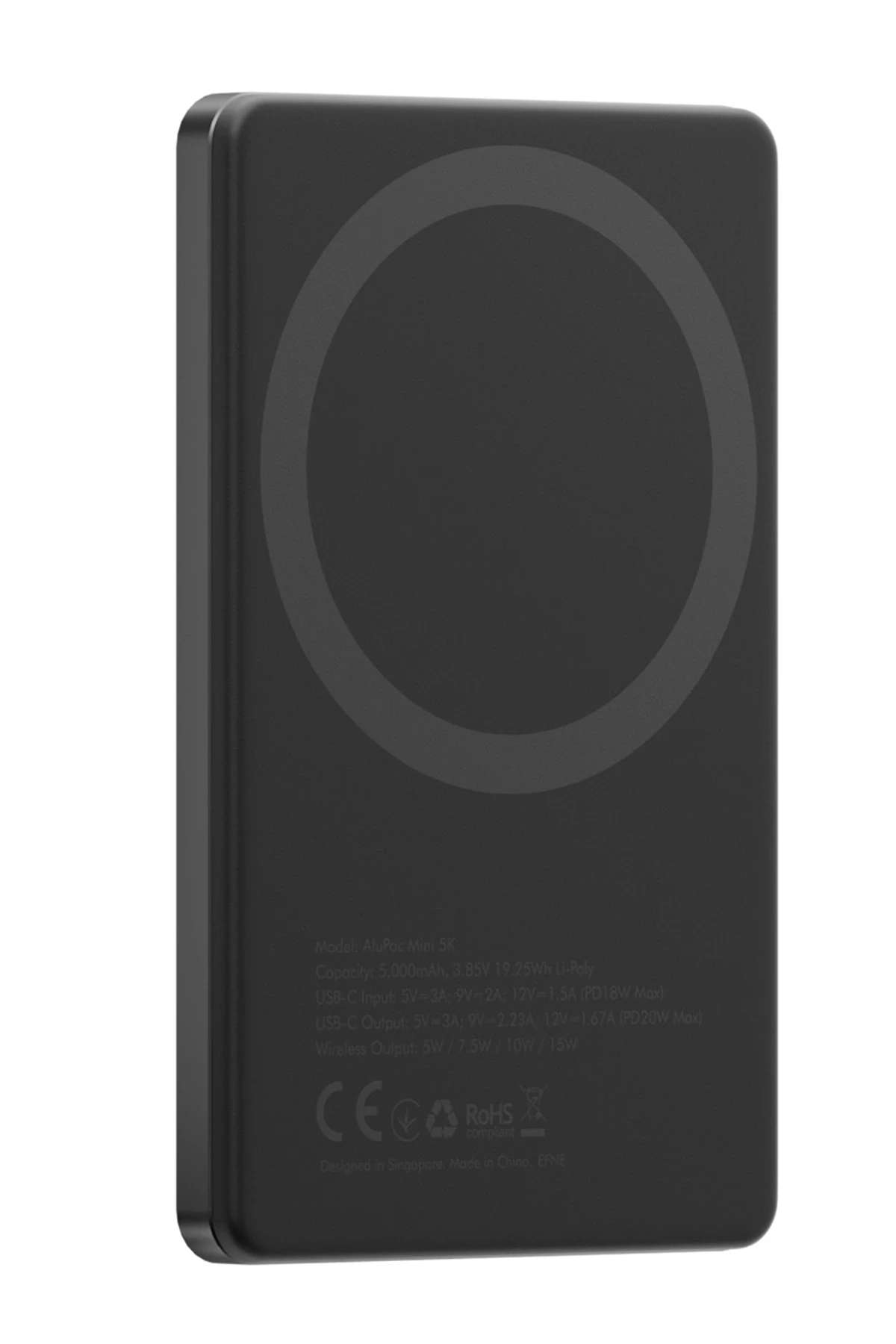 Energea AluPac Mini 5K 5.000 mAh 20W Type-C ve 15W Kablosuz Şarj Çıkışlı PD Hızlı Şarj Magsafe Powerbank