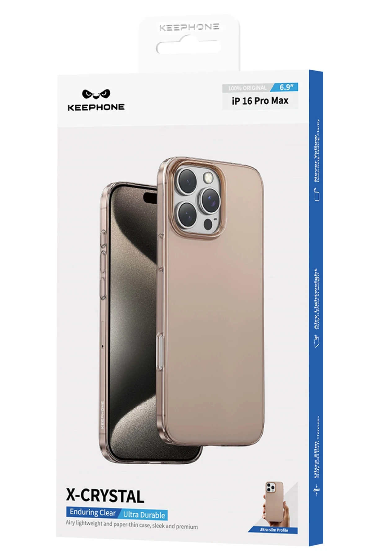 Keephone iPhone 15 X-Crystal Slim Kılıf