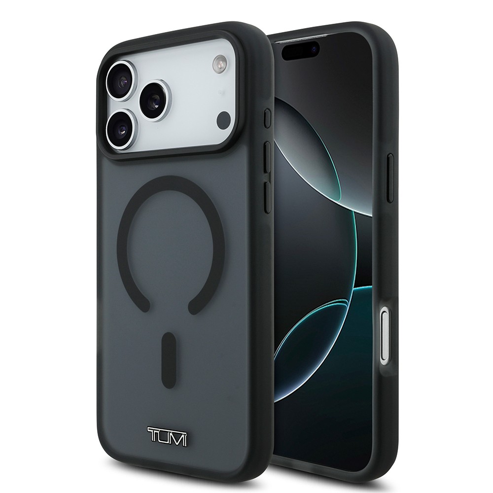 Apple iPhone 17 Pro Max Kılıf TUMI Orjinal Lisanslı M-safe Şarj Özellikli Buzlu Transparan Kapak