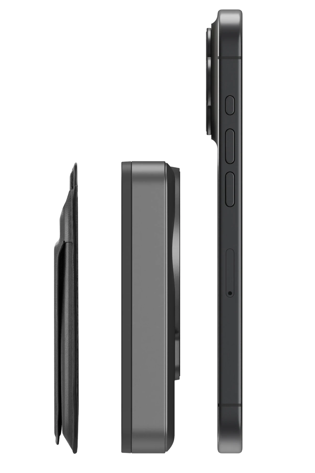 Energea MagWallet Card 10K 10.000 mAh 20W Type-C ve 15W Kablosuz Şarj Çıkışlı Ekstra Stant Özellikli Magsafe Kartlıklı PD Hızlı Şarj Magsafe Powerbank