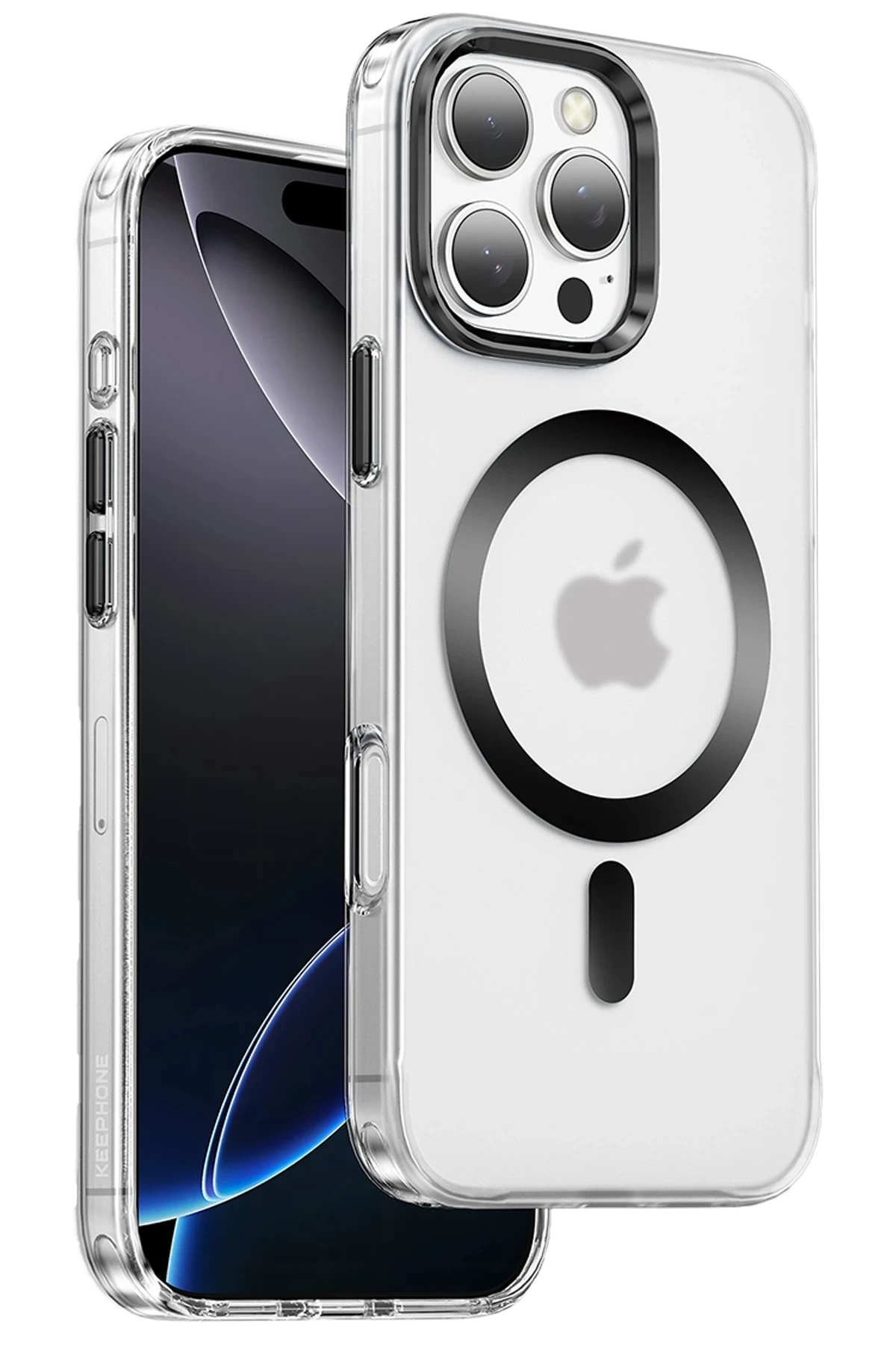 Keephone iPhone 16 Pro Dazzle Pro Matte Magsafe Kılıf - Siyah Titanyum
