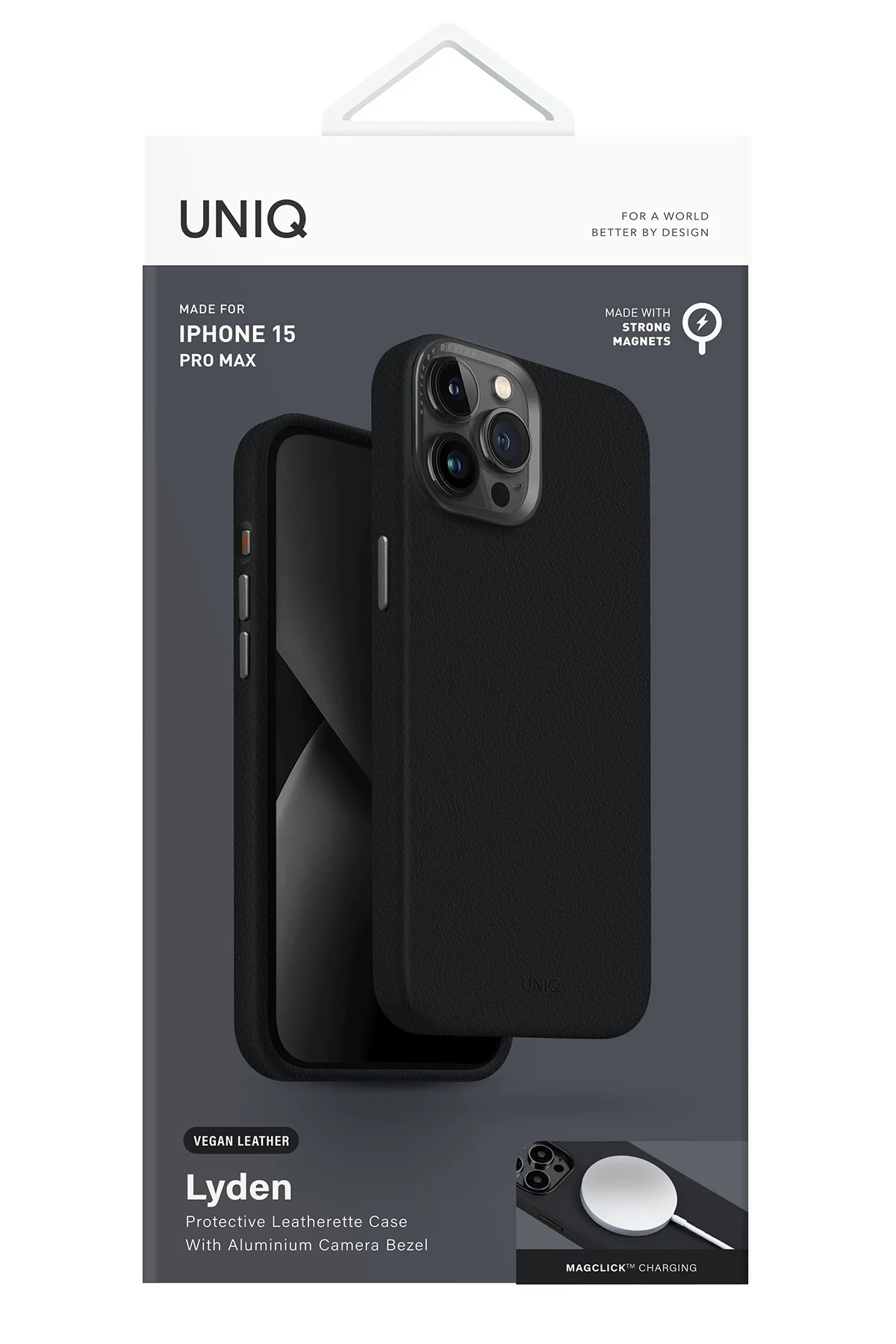 Uniq iPhone 15 Pro Lyden Magsafe Deri Kapak
