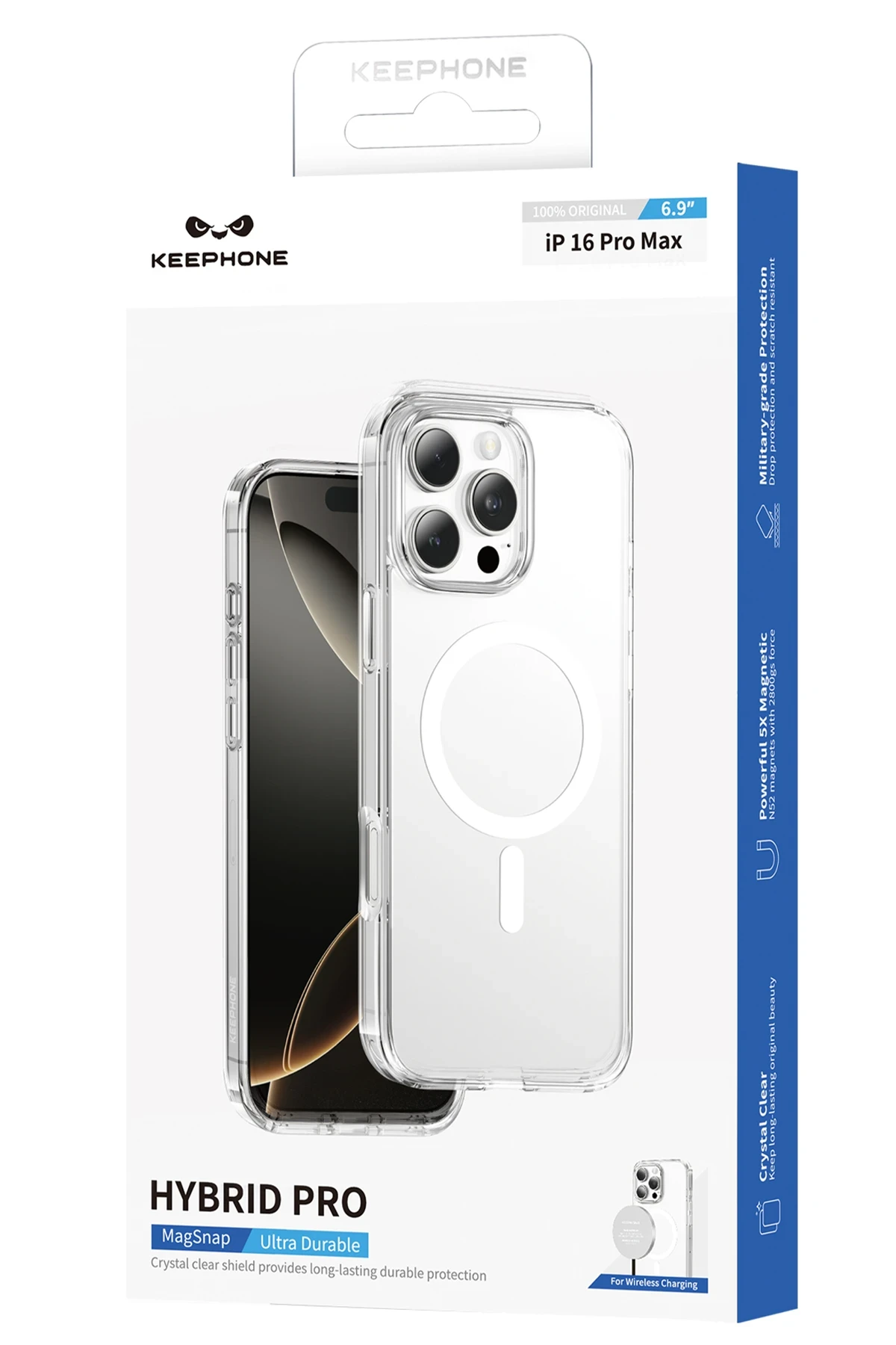 Keephone iPhone 16 Pro Max Hybrid Pro Magsafe Kılıf