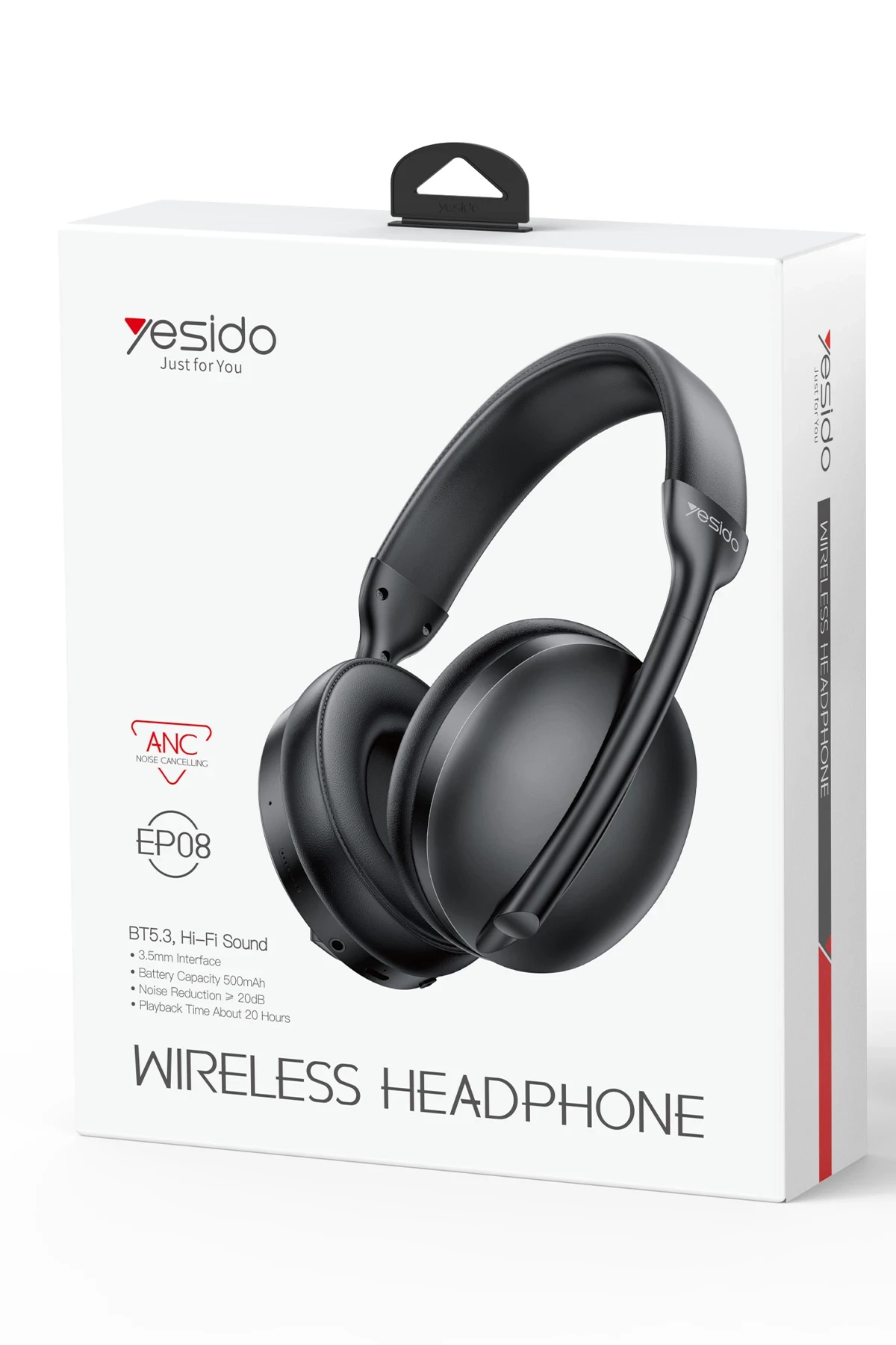 Yesido EP08 BT 5.3 Aktif Gürültü Engelleyici Özellikli Kafaüstü Bluetooth Kulaklık