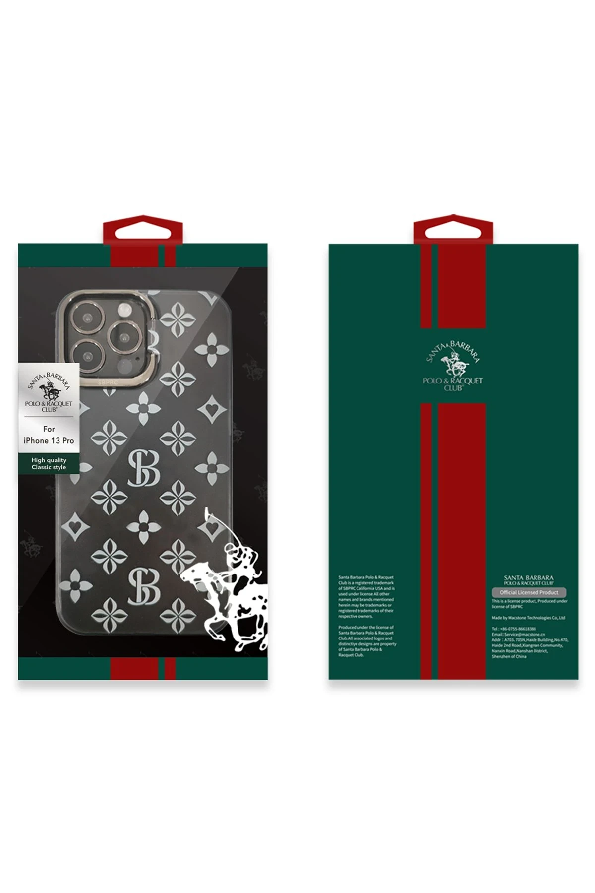 Santa Barbara Polo Racquet Club iPhone 13 Pro Isabella Stand Kapak