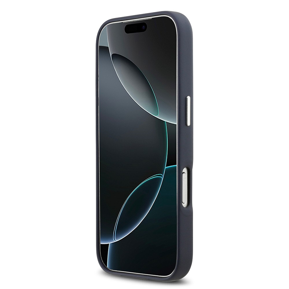 Apple iPhone 17 Pro Kılıf BMW Orjinal Lisanslı M-safe Şarj Özellikli Metal Logolu Tam Kaplama Deri Kapak