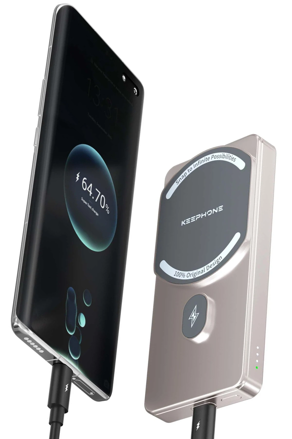 Keephone PB36 MagCube 5.000 mAh Type-C 20W PD Magsafe Destekli Powerbank