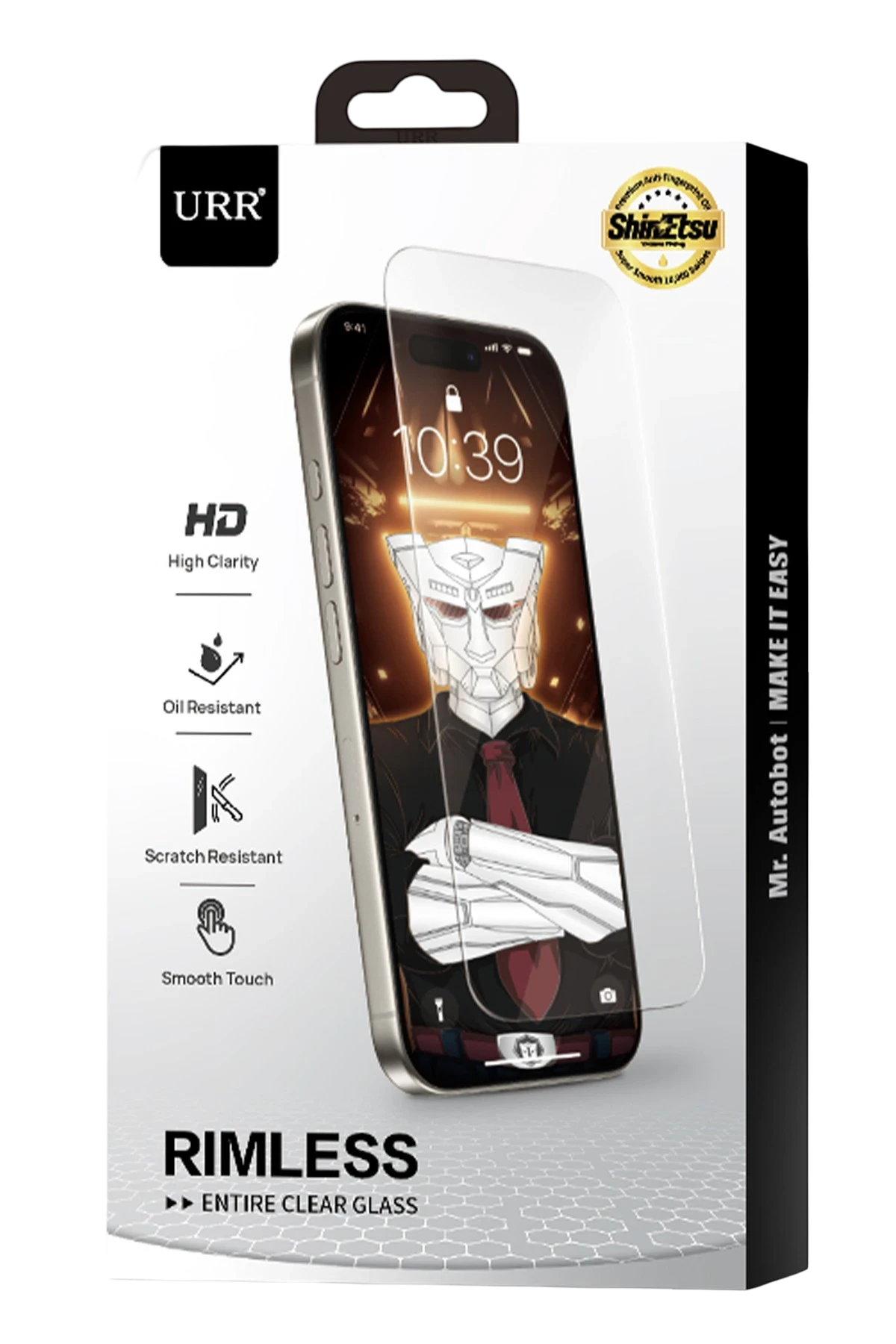 URR Apple iPhone 17 Air Rimless Entire Clear Cam Ekran Koruyucu