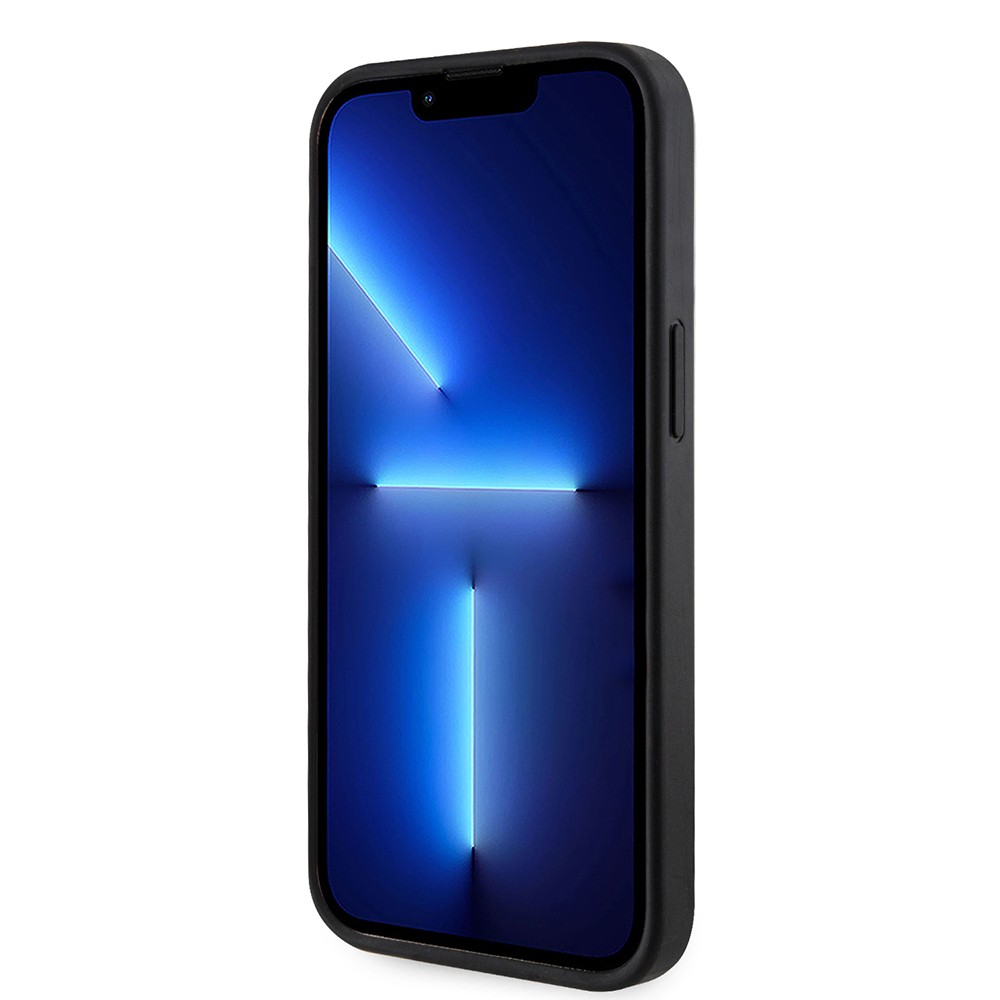 Apple iPhone 14 Kılıf Guess Orjinal Lisanslı M-safe Şarj Özellikli 4G Şerit Tasarımlı Printed Kapak