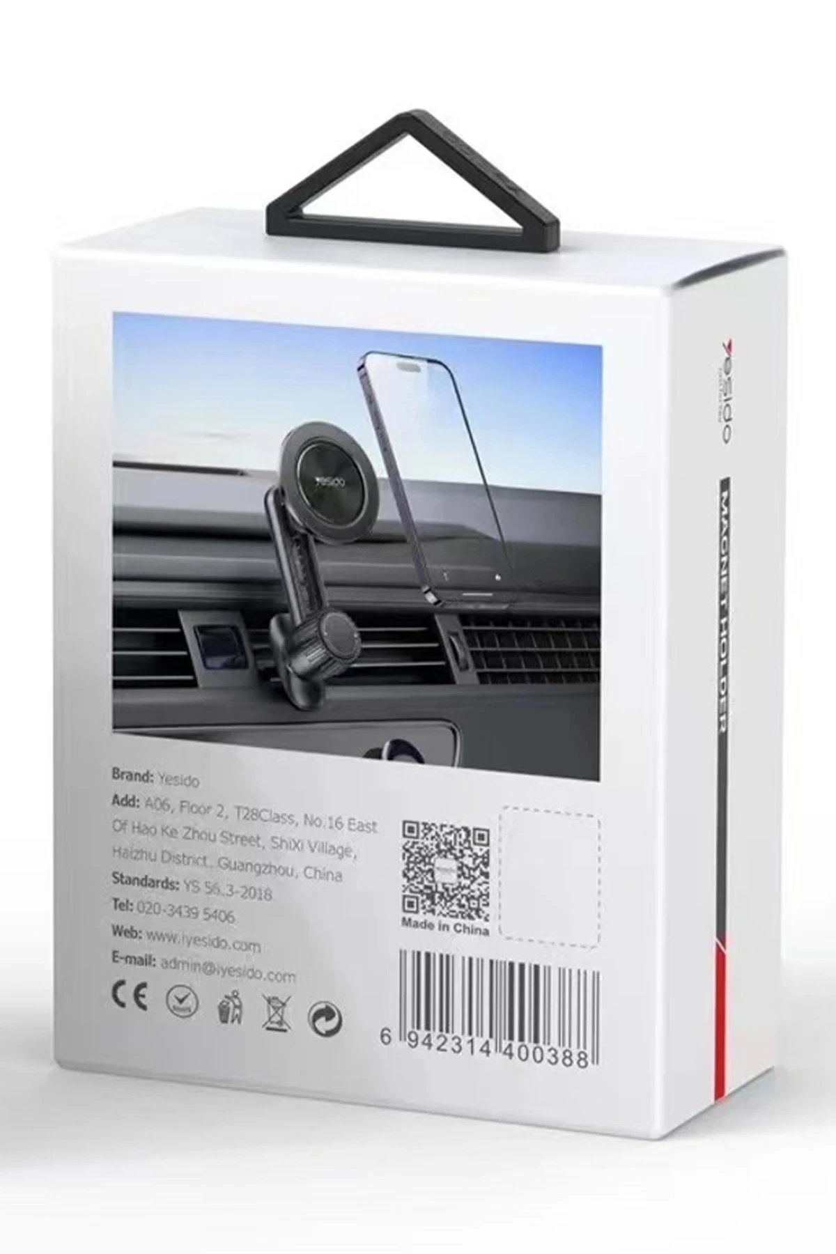 Yesido C168 Izgara Klipsli 360 Derece Ayarlanabilir Manyetik Magsafe Araç Tutucu