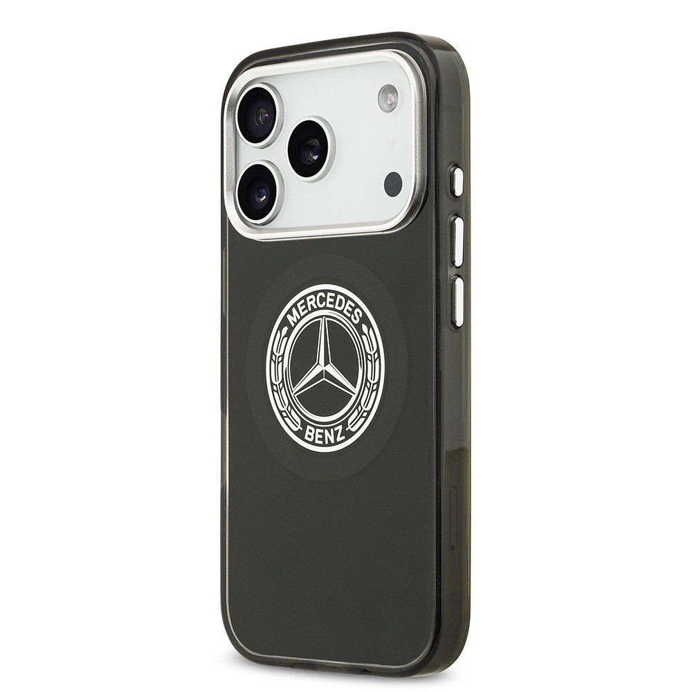Apple iPhone 17 Pro Kılıf Mercedes Benz Orjinal Lisanslı M-safe Şarj Özellikli Çift Katmanlı PC Nostaljik Yıldız Dizayn Kapak
