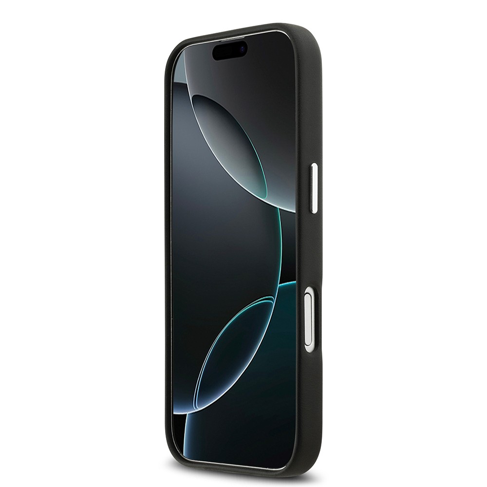 Apple iPhone 17 Kılıf BMW Orjinal Lisanslı M-safe Şarj Özellikli Metal Logolu Tam Kaplama Deri Kapak