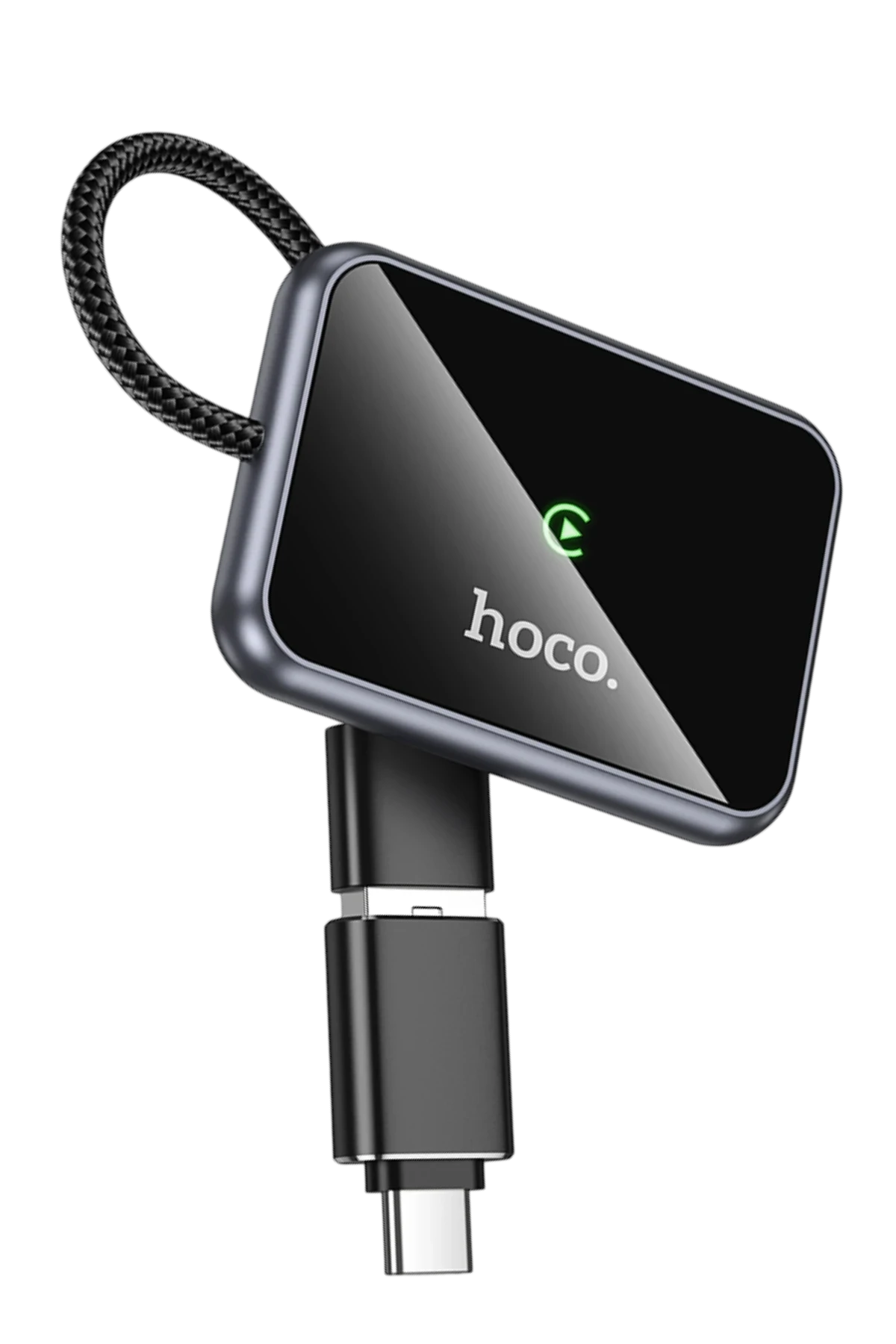 Hoco. HU1 Way 2in1 Type-C to USB Dönüştürücülü Kablosuz CarPlay Adaptör
