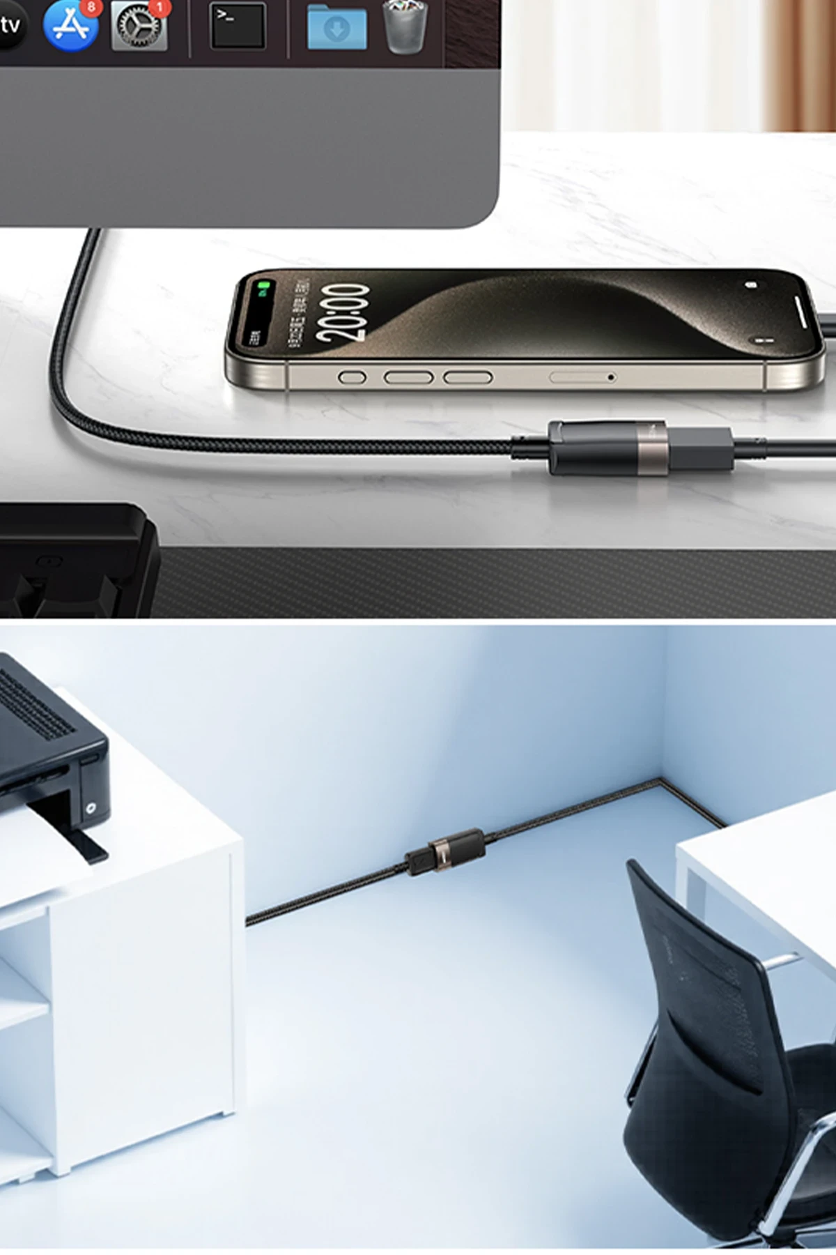 Yesido GS26 1.5M USB to Dişi USB 480 Mbps Data Aktarım Hızlı Dönüştürücü Kablo