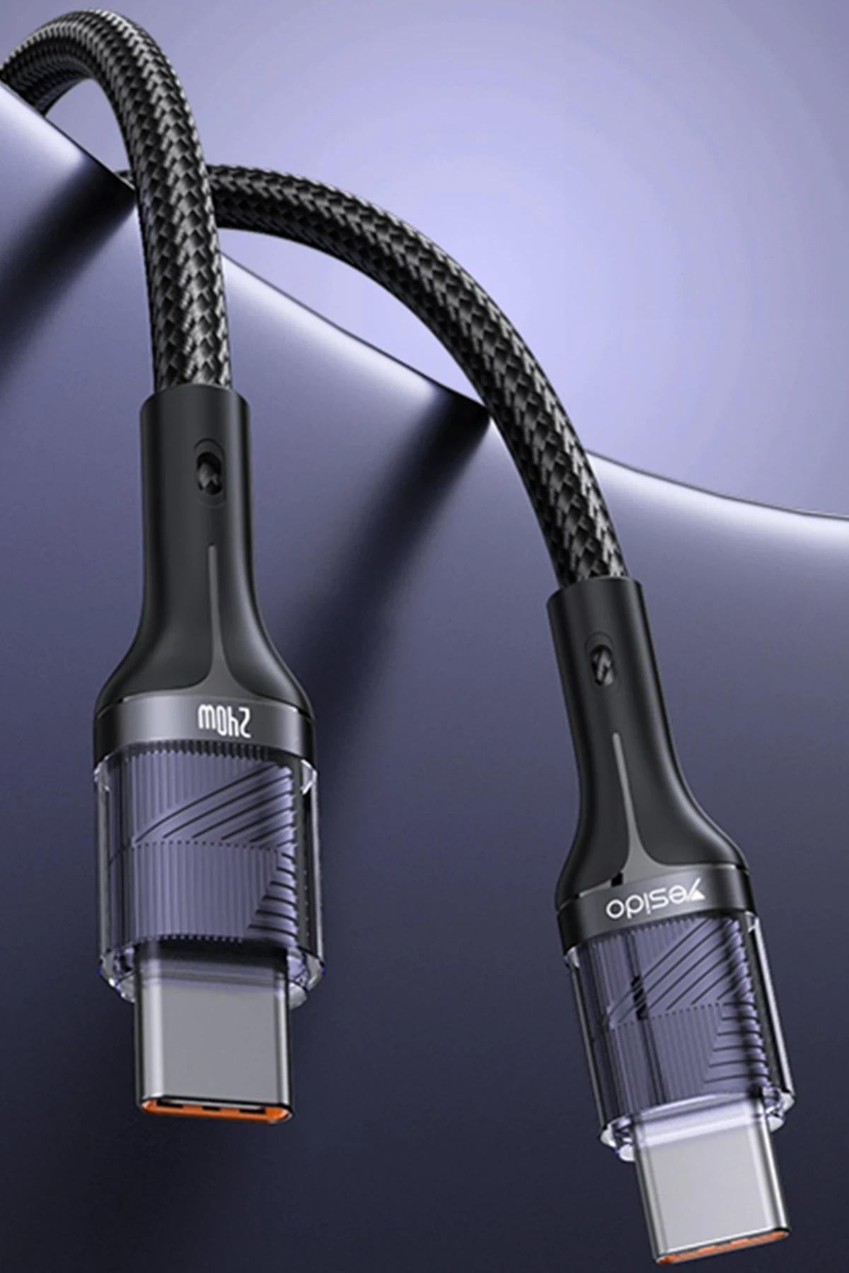 Yesido CA166 1.2M 240W Type-C to Type-C PD 2.0 Hızlı Şarj Kablosu