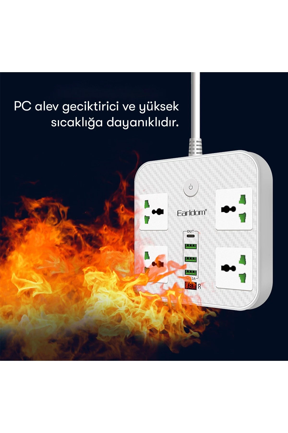 Earldom SC06 8in1 Priz Dönüştürücü