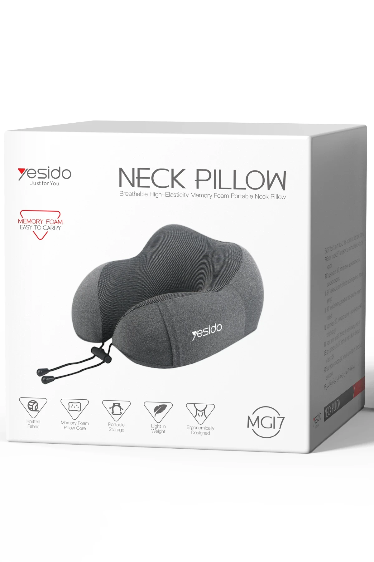 Yesido MG17 360 Derece Hafızalı Boyun Yastığı