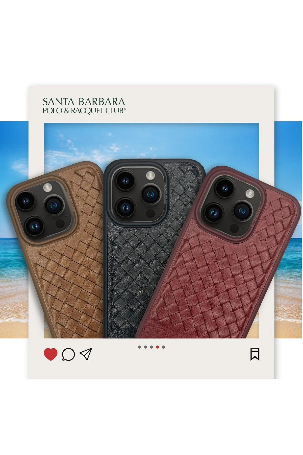 Santa Barbara Polo Racquet Club iPhone 15 Ravel Deri Kapak