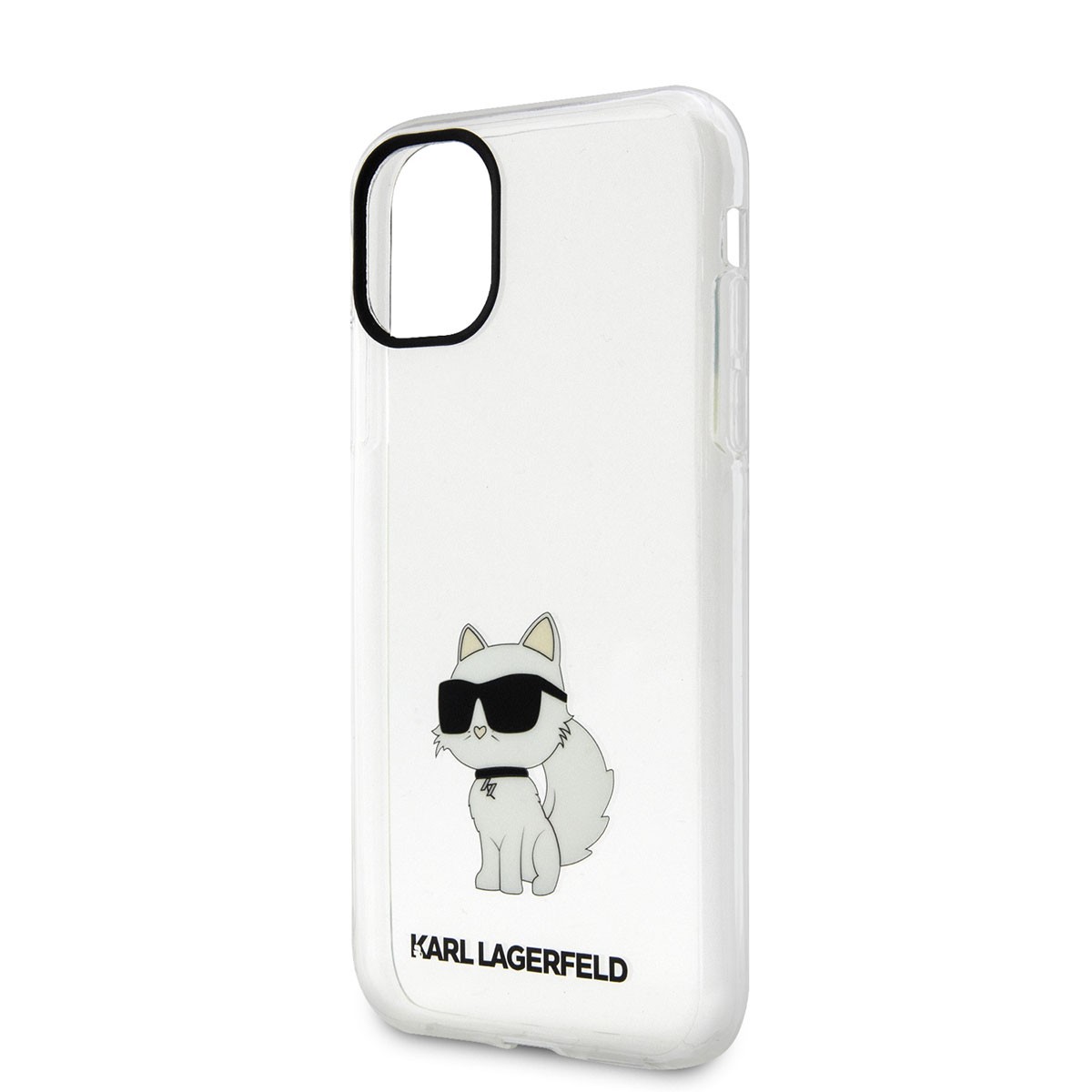 Apple iPhone 11 Kılıf Karl Lagerfeld Transparan Choupette Dizayn Kapak