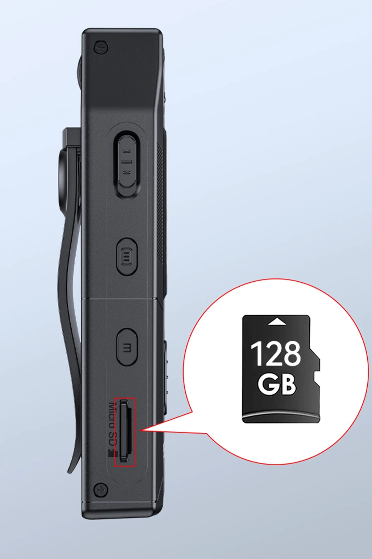 Yesido KM25 1.3inch Ekranlı 180 Derece Dönebilen 1080P Vücut Kamerası