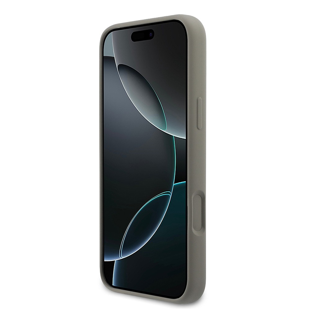 Apple iPhone 17 Pro Max Kılıf DKNY Orjinal Lisanslı M-safe Şarj Özellikli Metal Logolu Silikon Kapak