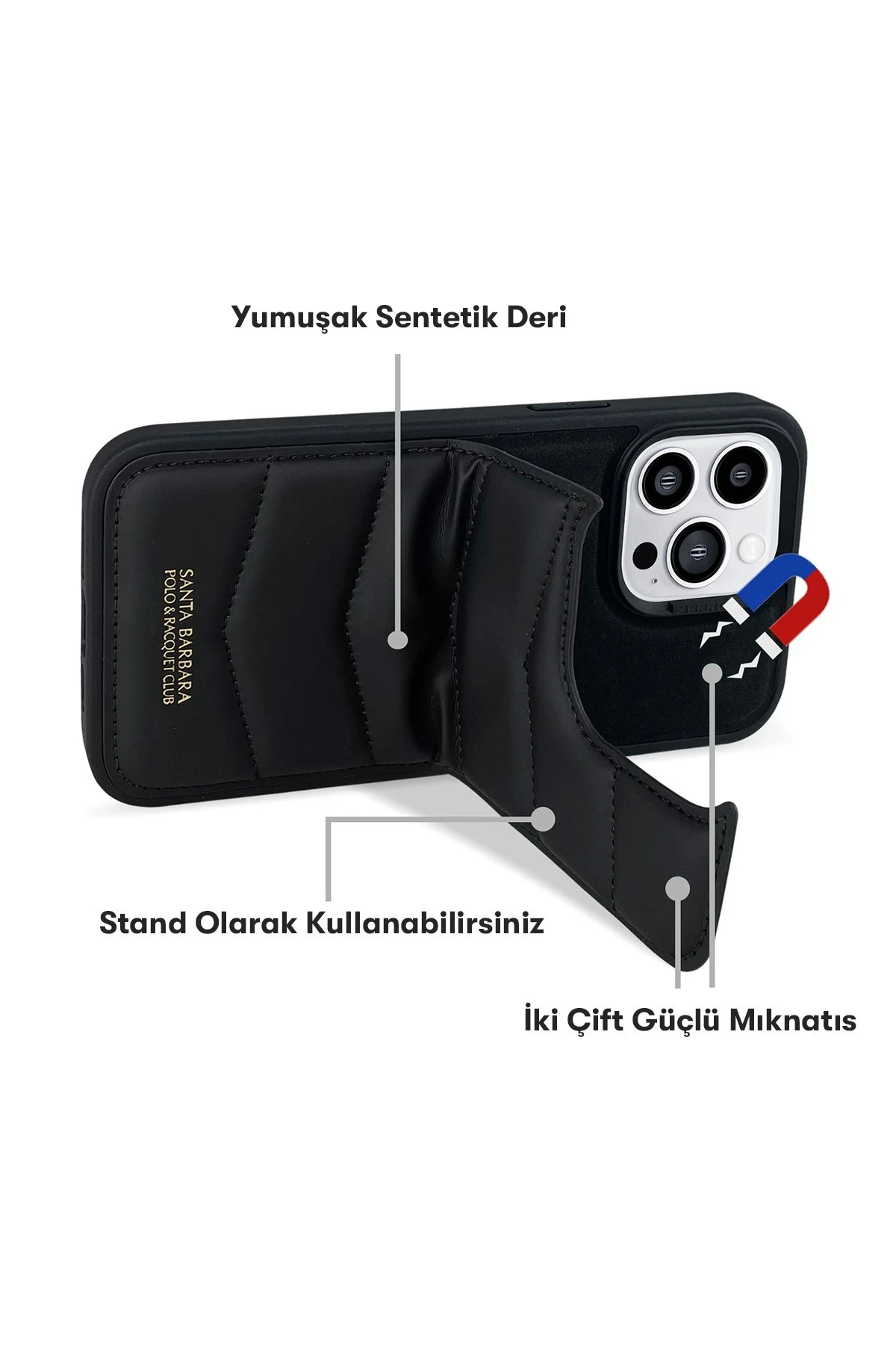 Santa Barbara Polo Racquet Club iPhone 14 Pro Max Clyde Stand Kapak
