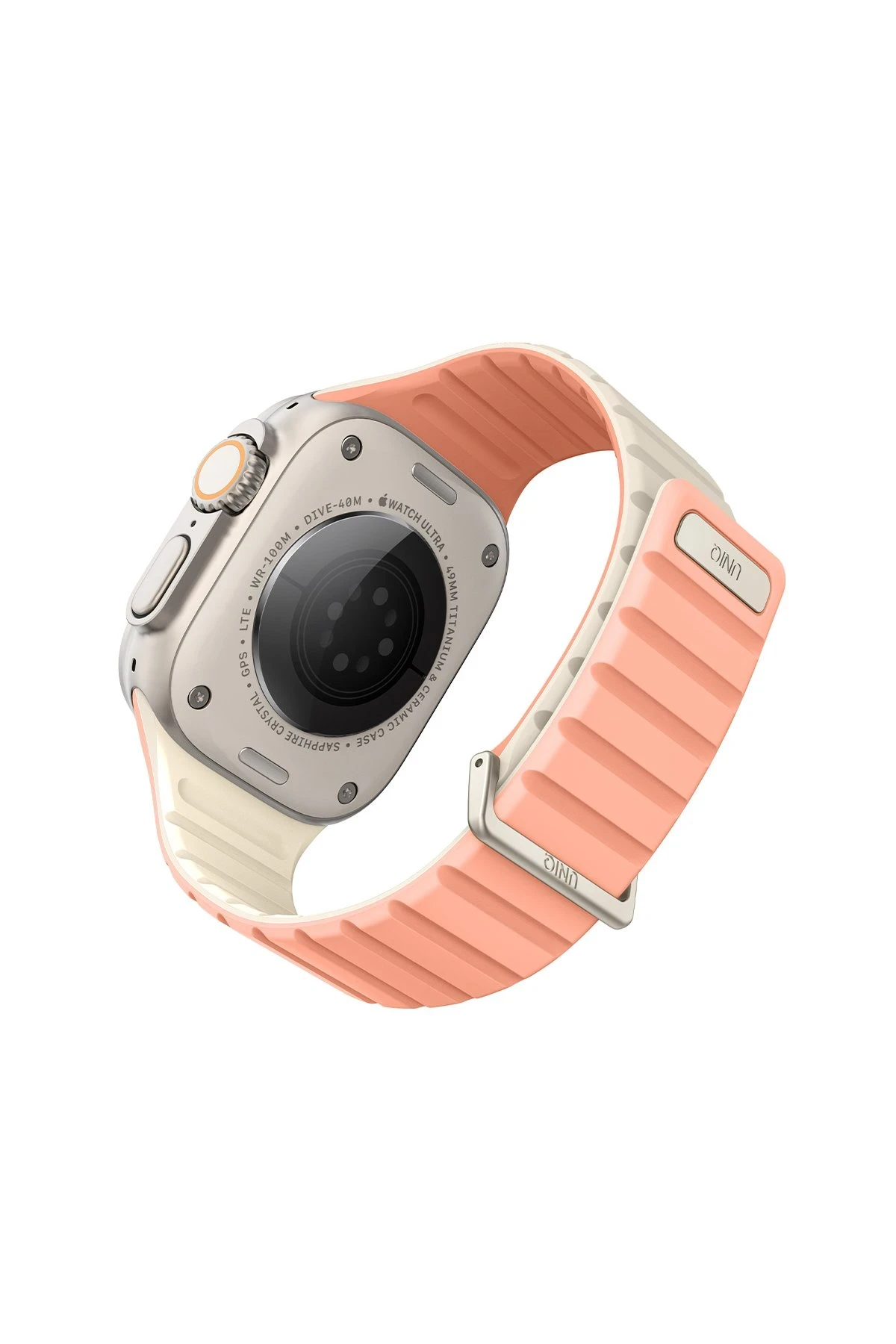 Uniq Watch 41mm Revix Evo Reversible Manyetik Kordon - Pembe-Bej