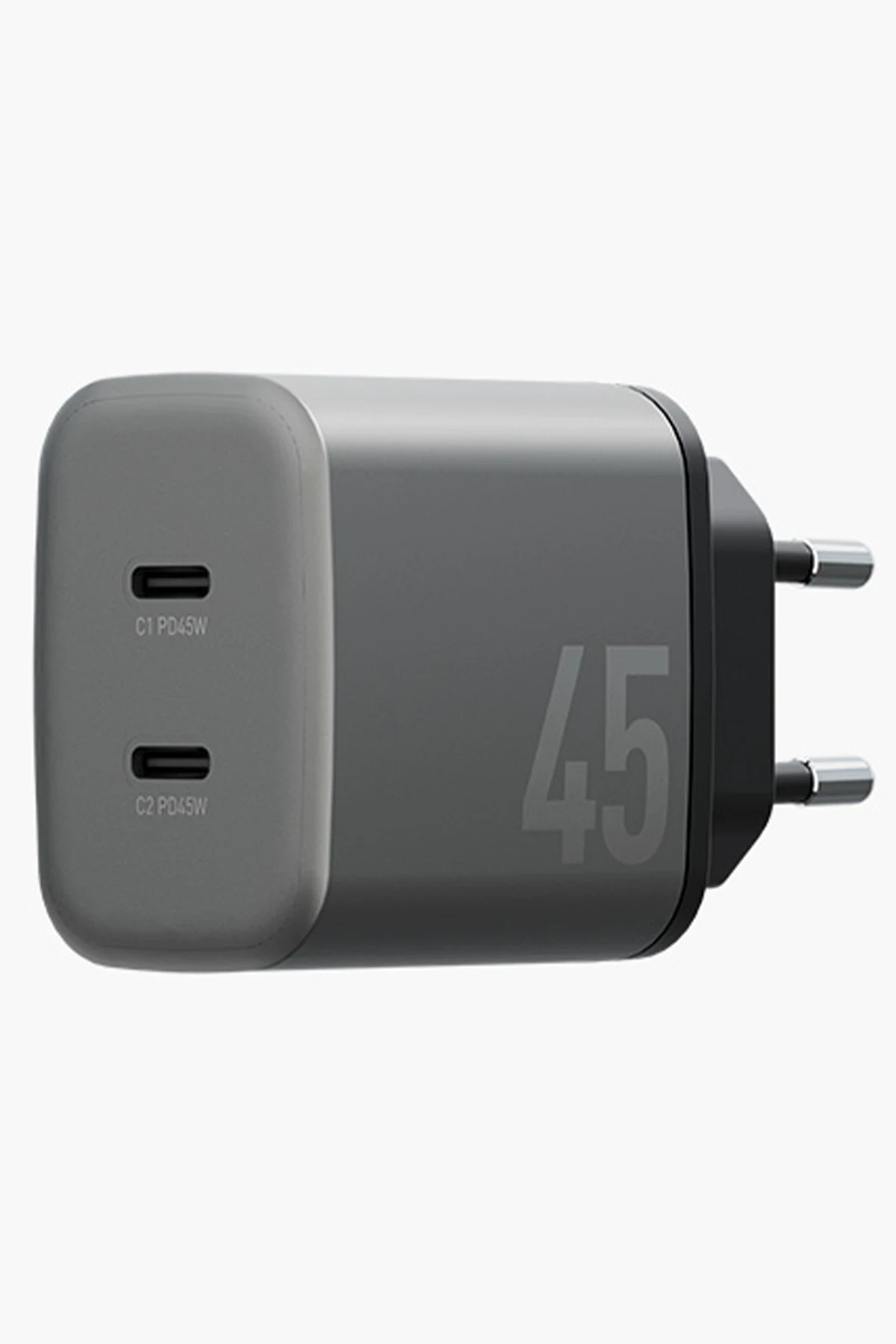 Energea AmpCharger GaN45 2 Adet 45W Type-C Çıkışlı Hızlı Şarj Aleti