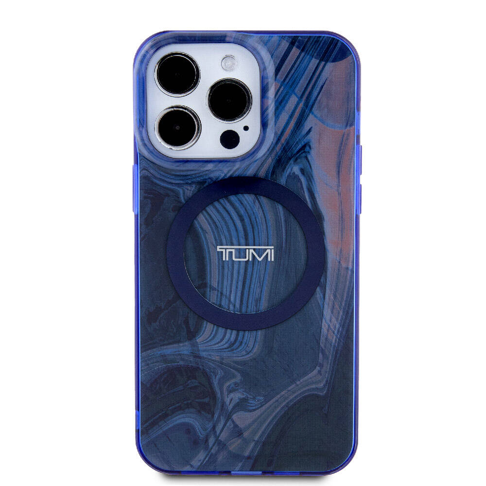 Apple iPhone 15 Pro Kılıf TUMI Orjinal Lisanslı M-safe Şarj Özellikli PC TPU Çift Katmanlı Sıvı Baskılı Kapak