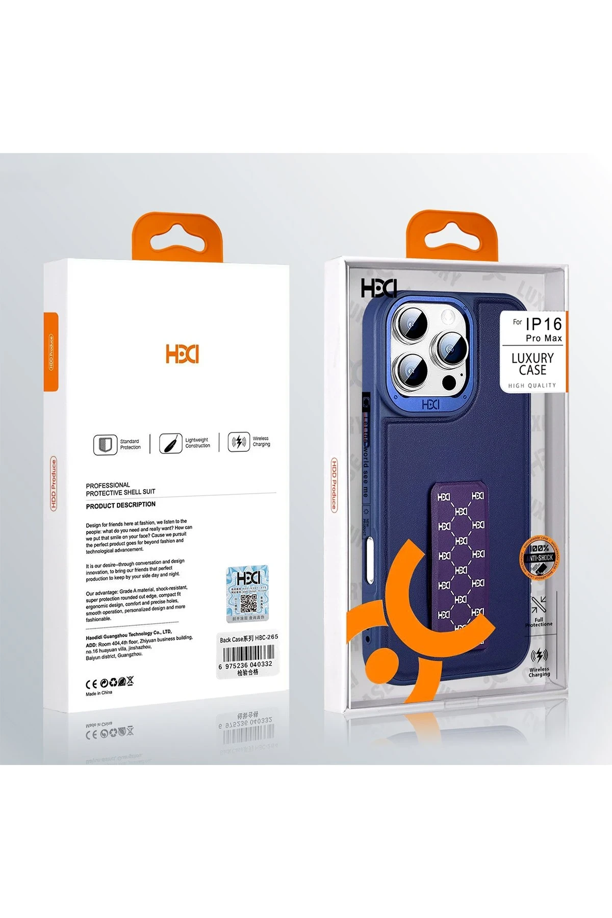 HDD iPhone 16 Pro Max HBC-265 Madrid Magsafe Standlı Kapak
