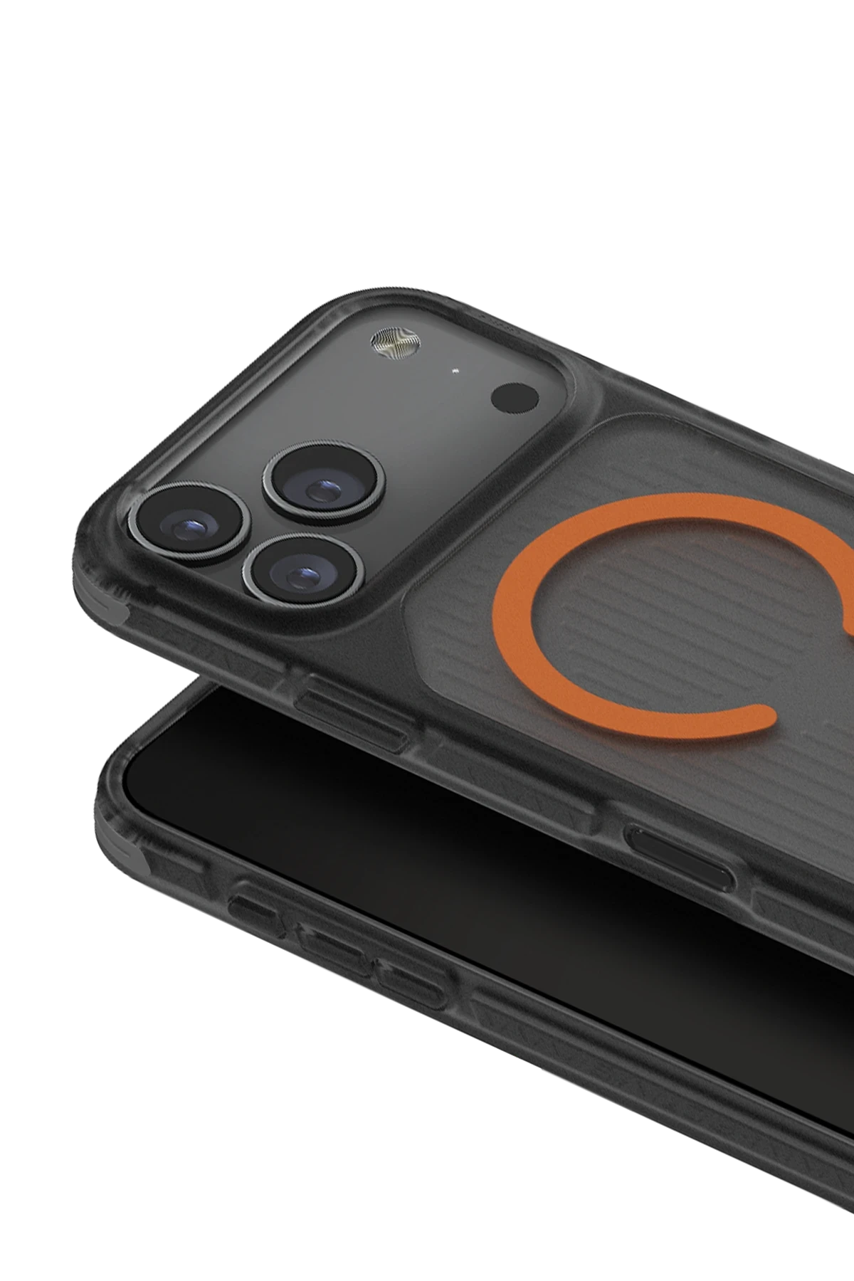 Uniq iPhone 17 Pro Combat Active Magsafe Kapak - Siyah-Turuncu