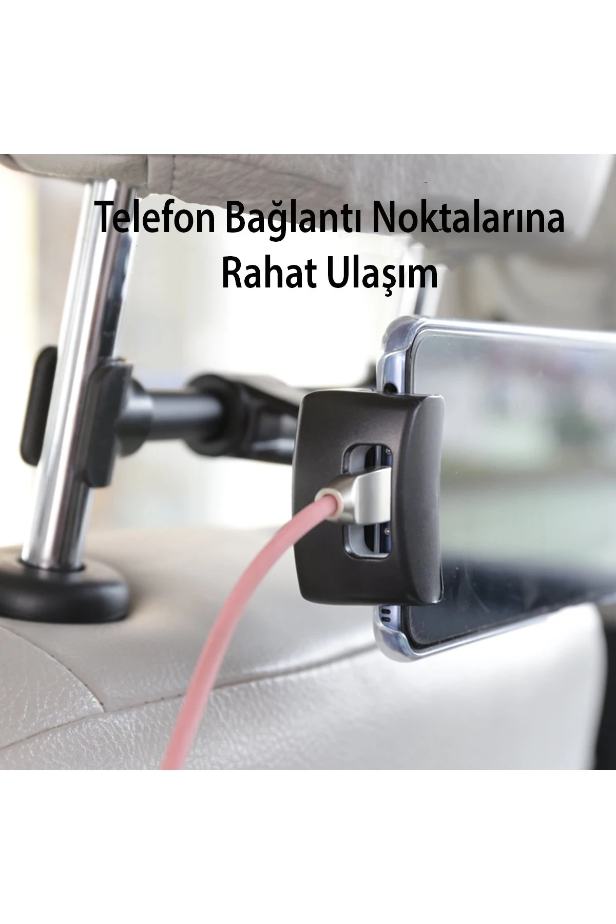 Yesido C29 360 Derece Ayarlanabilir Klipsli Koltuk Arkası Telefon Tablet Tutucu