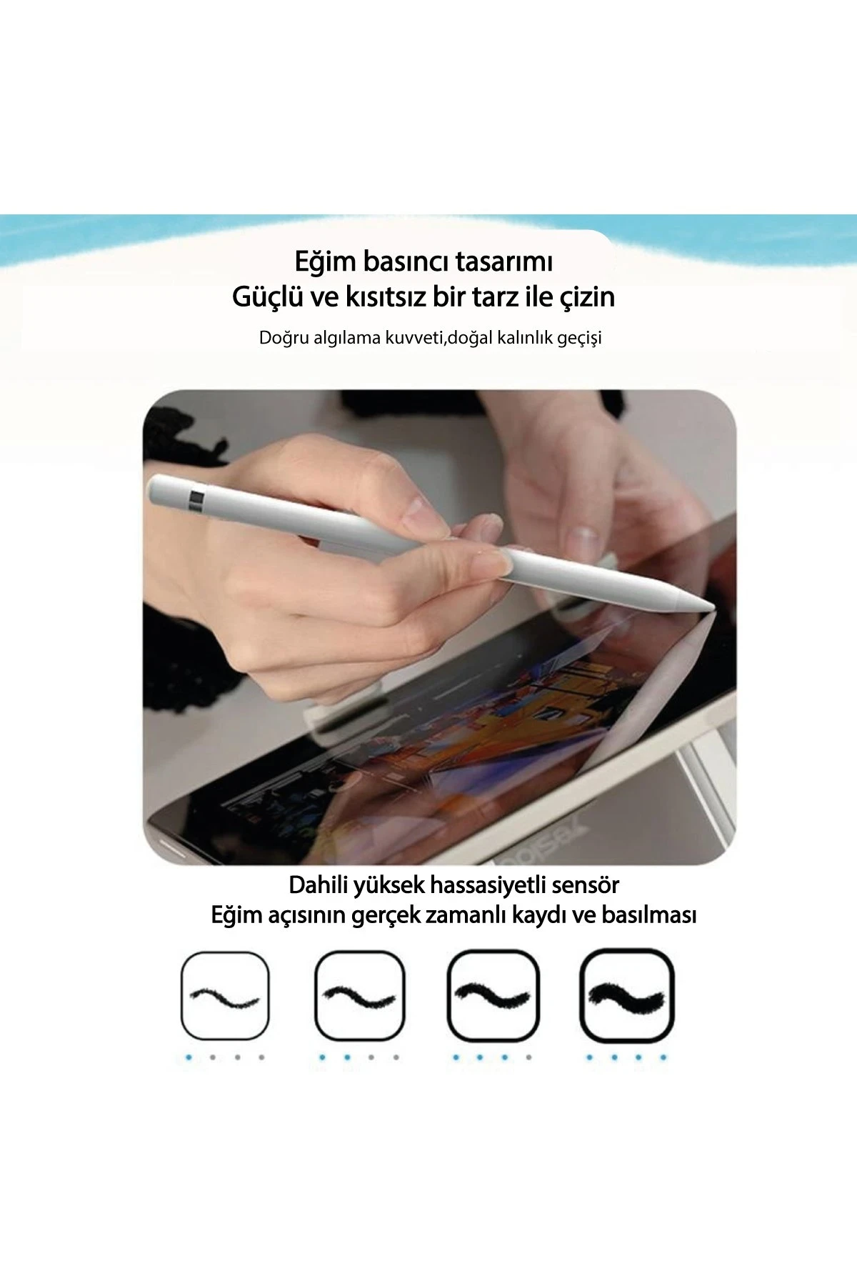 Yesido ST13 BT 5.1 Capasitive Lightning Dokunmatik Stylus Pen Kalem