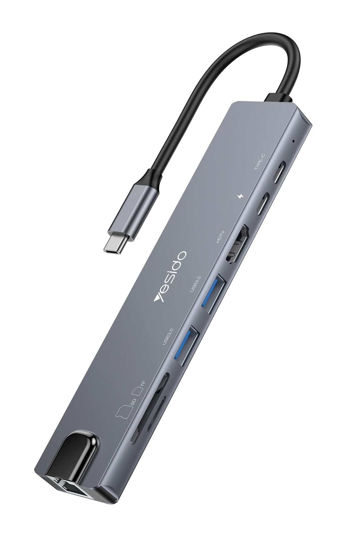 Yesido HB27 8in1 100W PD 1 GBPS Ethernet 4K Hub Dönüştürücü