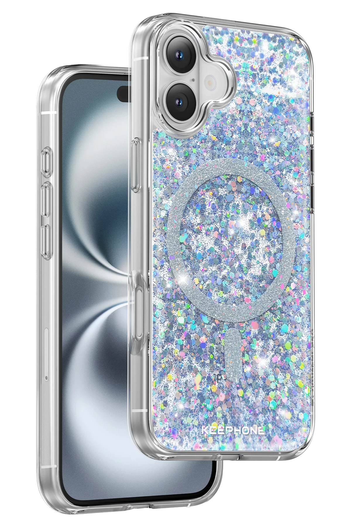 Keephone iPhone 16 Plus Interstellar Glitter Magsafe Kılıf