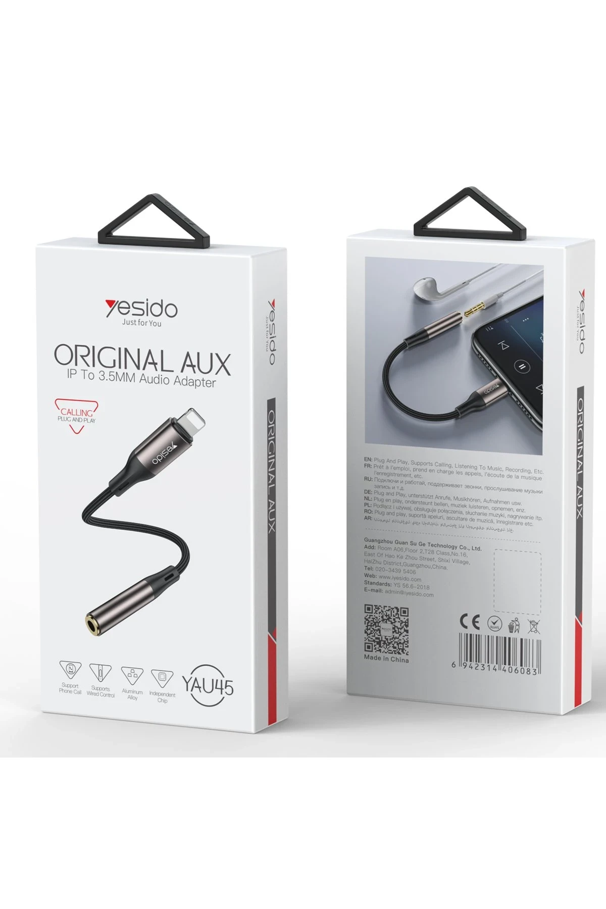 Yesido YAU45 Lightning to Aux Dönüştürücü
