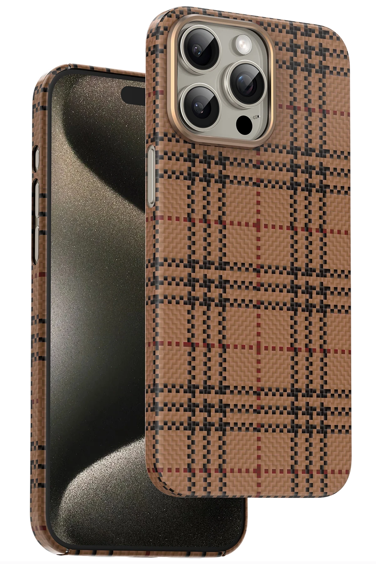 Keephone iPhone 15 Pro Max Scots Kevlar Magsafe Kılıf
