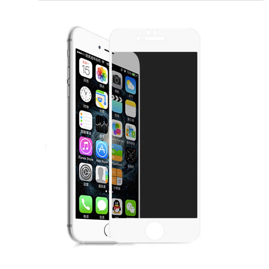 Apple iPhone 8 Davin 5D Privacy Cam Ekran Koruyucu