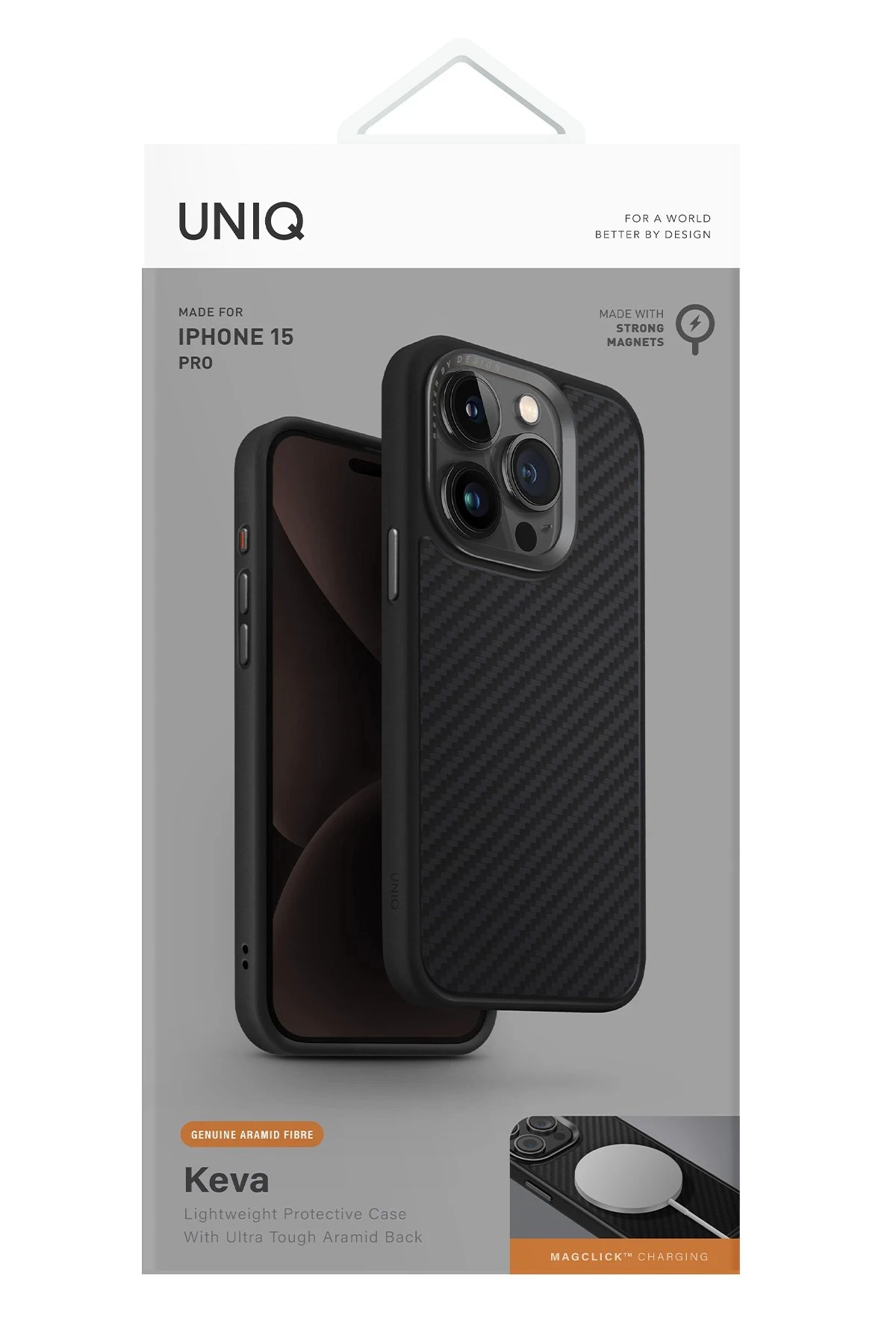 Uniq iPhone 15 Pro Keva Karbon Magsafe Kapak