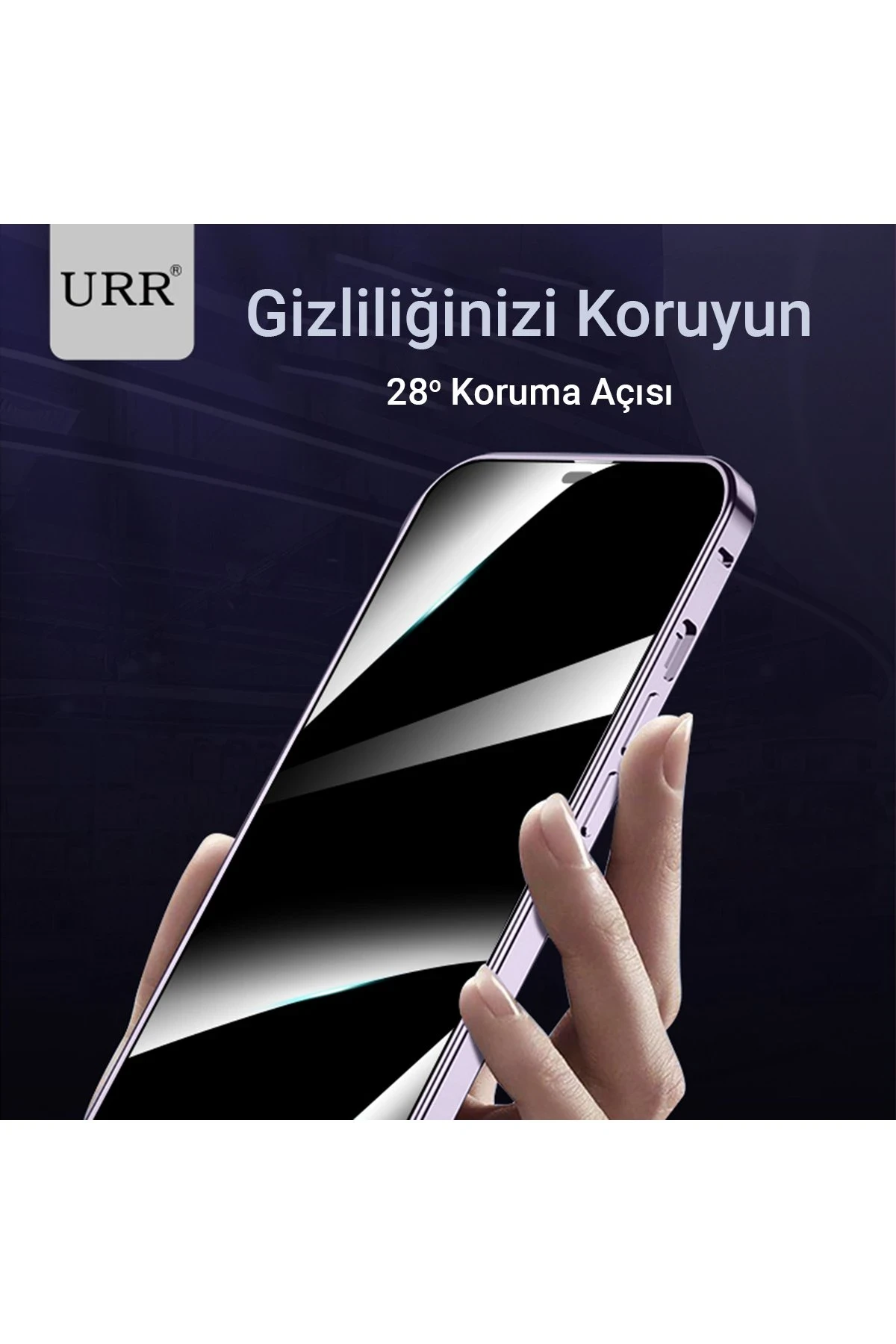URR iPhone 14 Pro HD Privacy Cam Ekran Koruyucu