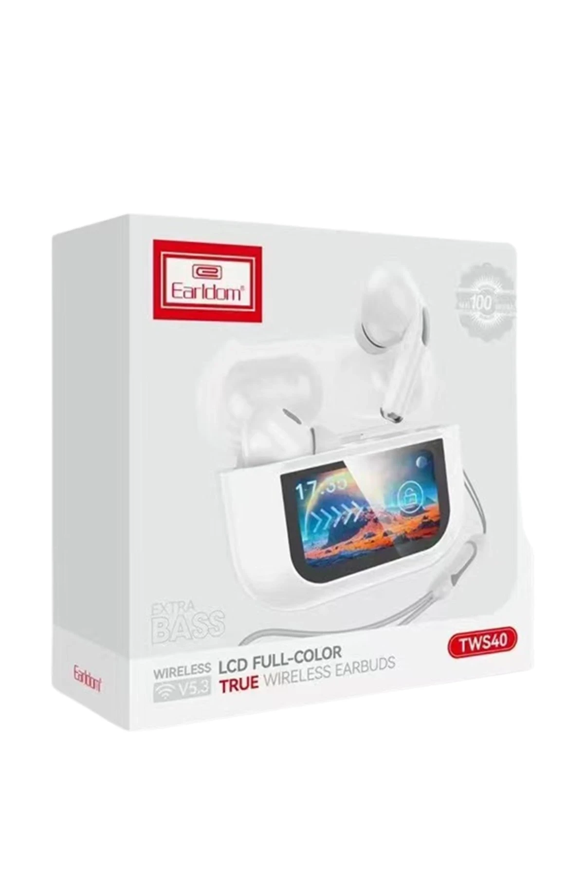 Earldom TWS40 Aktif Gürültü Engelleyici Özellikli Dijital Ekranlı Bluetooth 5.3 Kablosuz Airpods Kulaklık