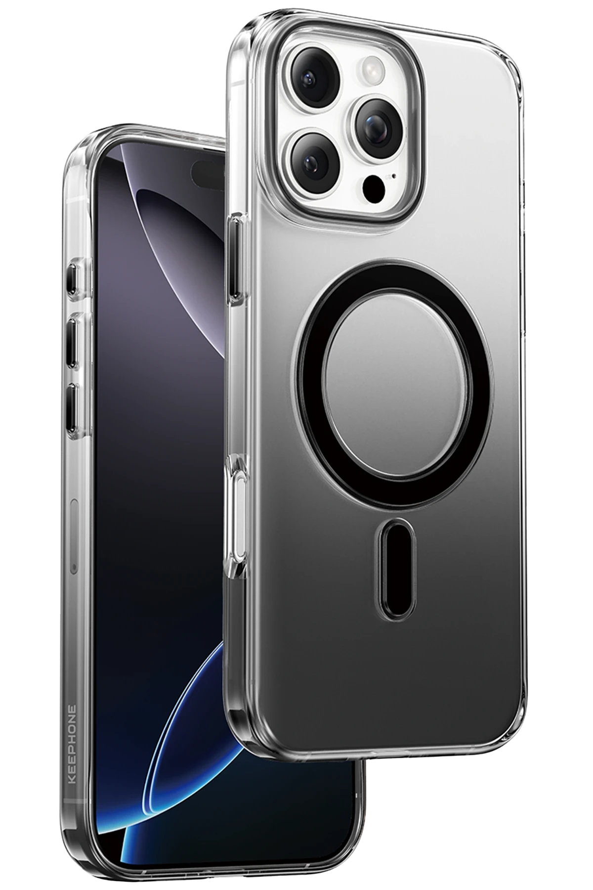Keephone iPhone 16 Pro Aurora Pro Magsafe Kılıf - Siyah Titanyum