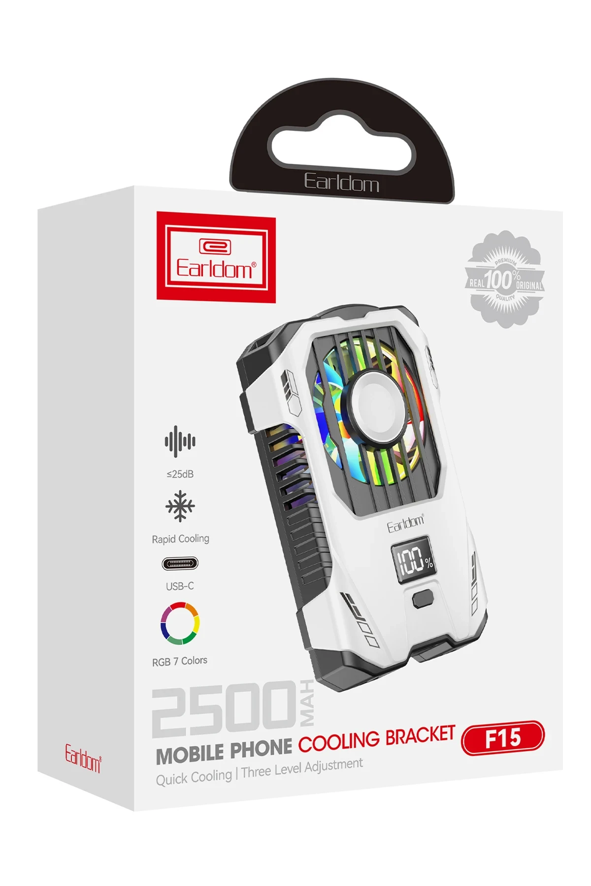 Earldom F15 RGB Radyatör Telefon Soğutucu Fan