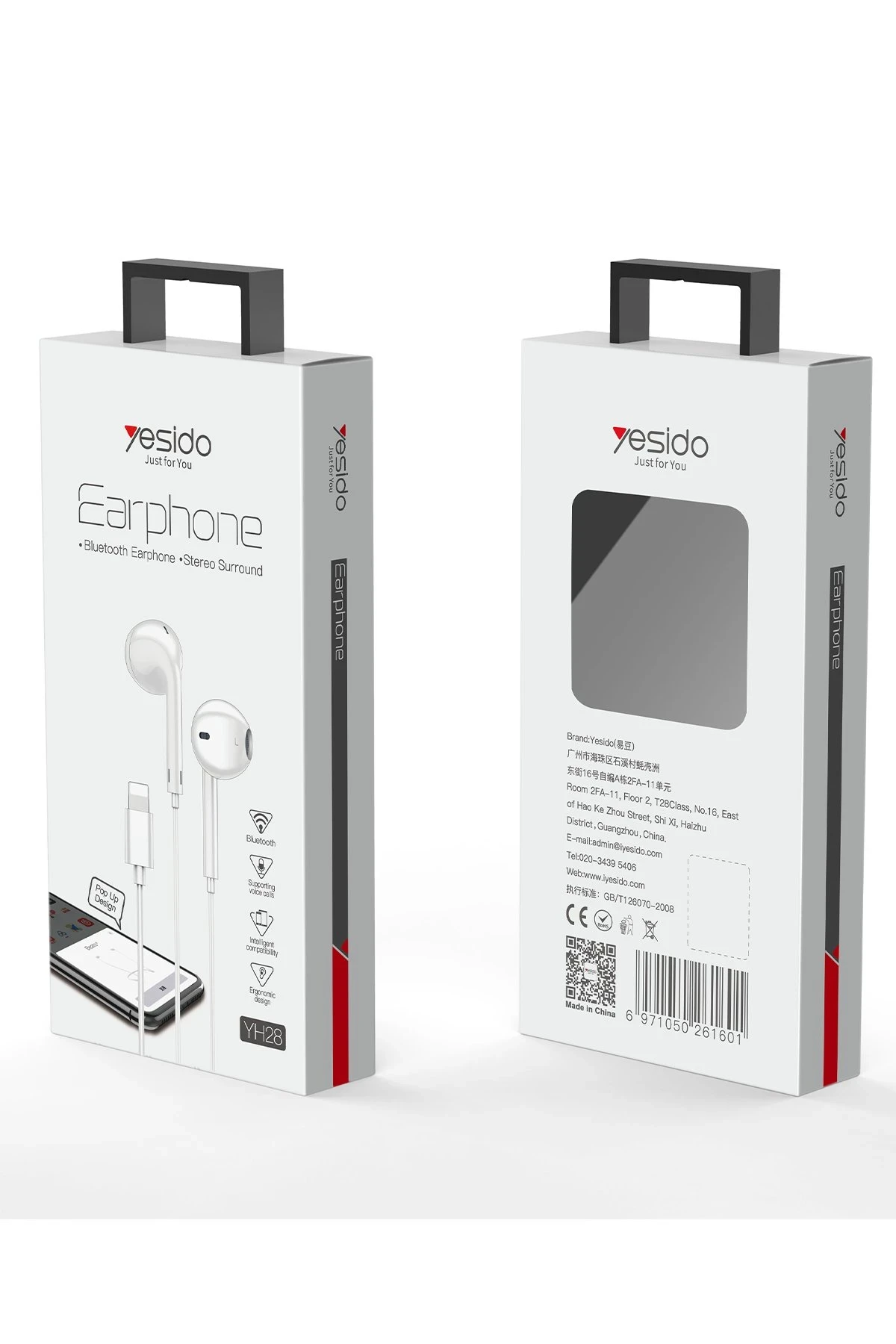 Yesido YH28 Lightning Bluetooth Kablolu Kulaklık