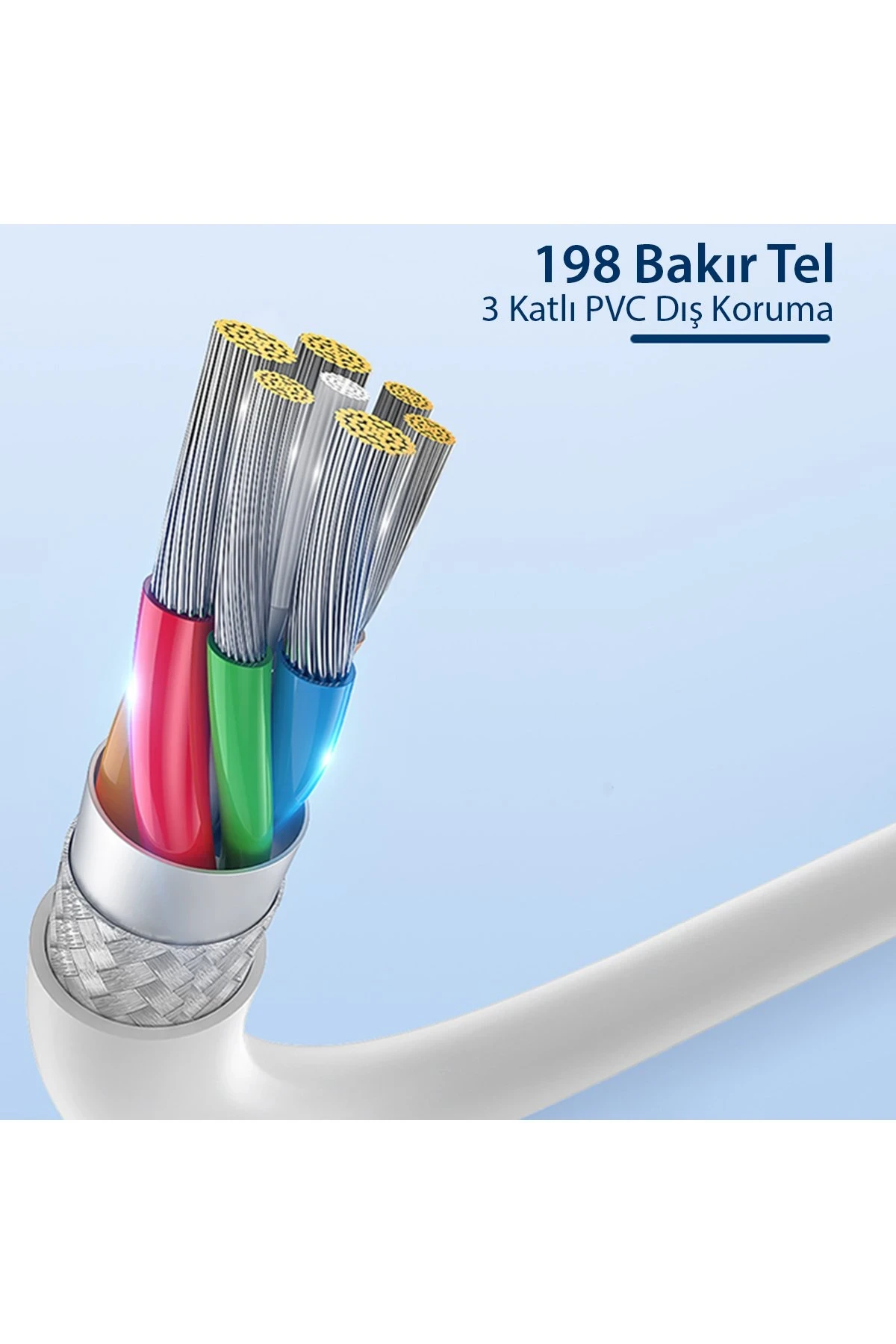 Yesido CA71 1M 2A Usb to Lightning Hızlı Şarj Kablosu