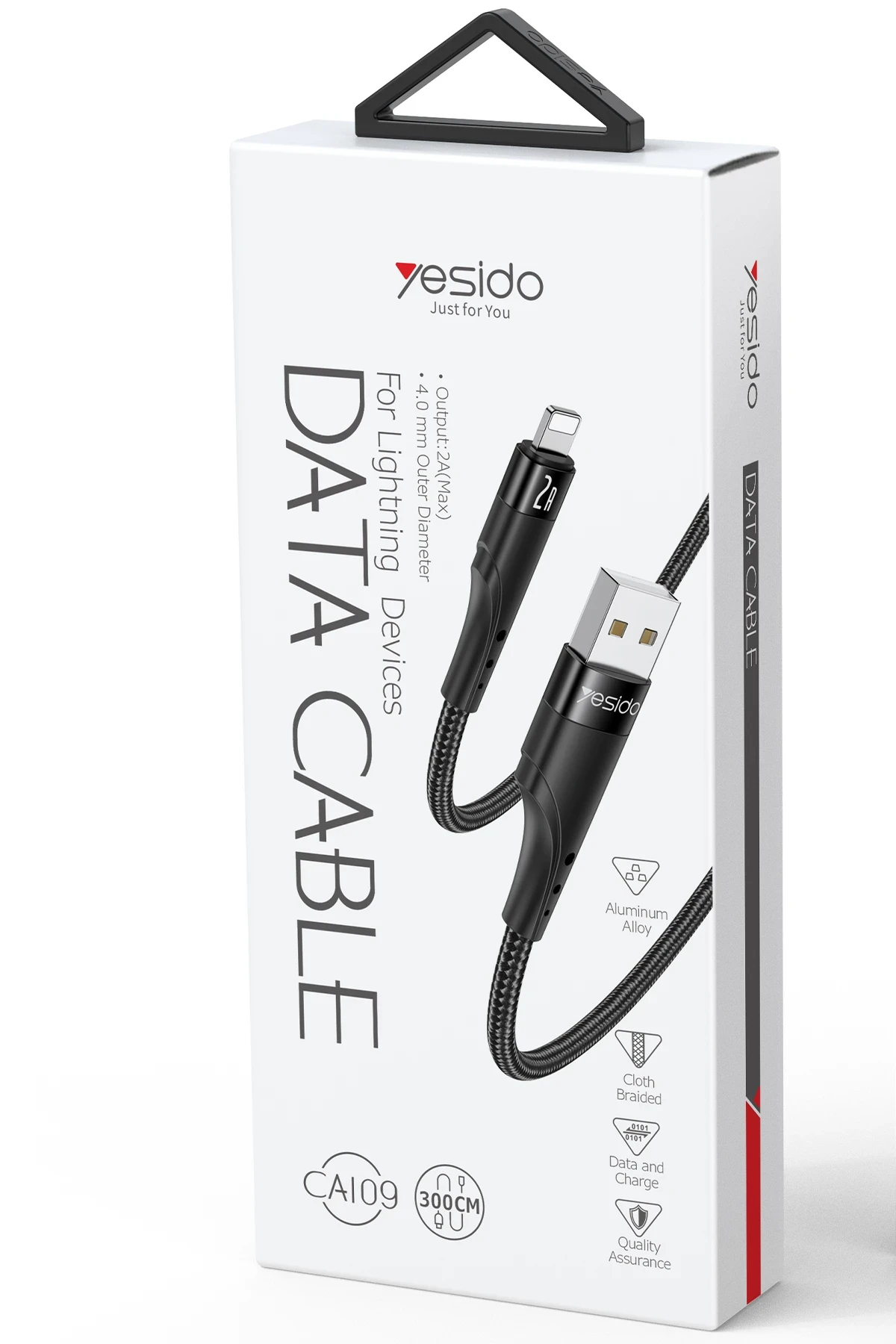 Yesido CA109 3M 2A Usb to Lightning Hızlı Şarj Kablosu