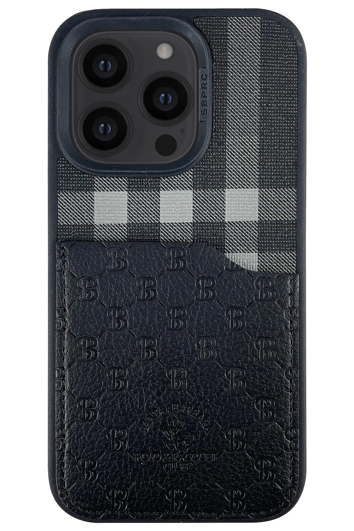 Santa Barbara Polo Racquet Club iPhone 14 Pro Max Plaid Kartvizitli Kapak
