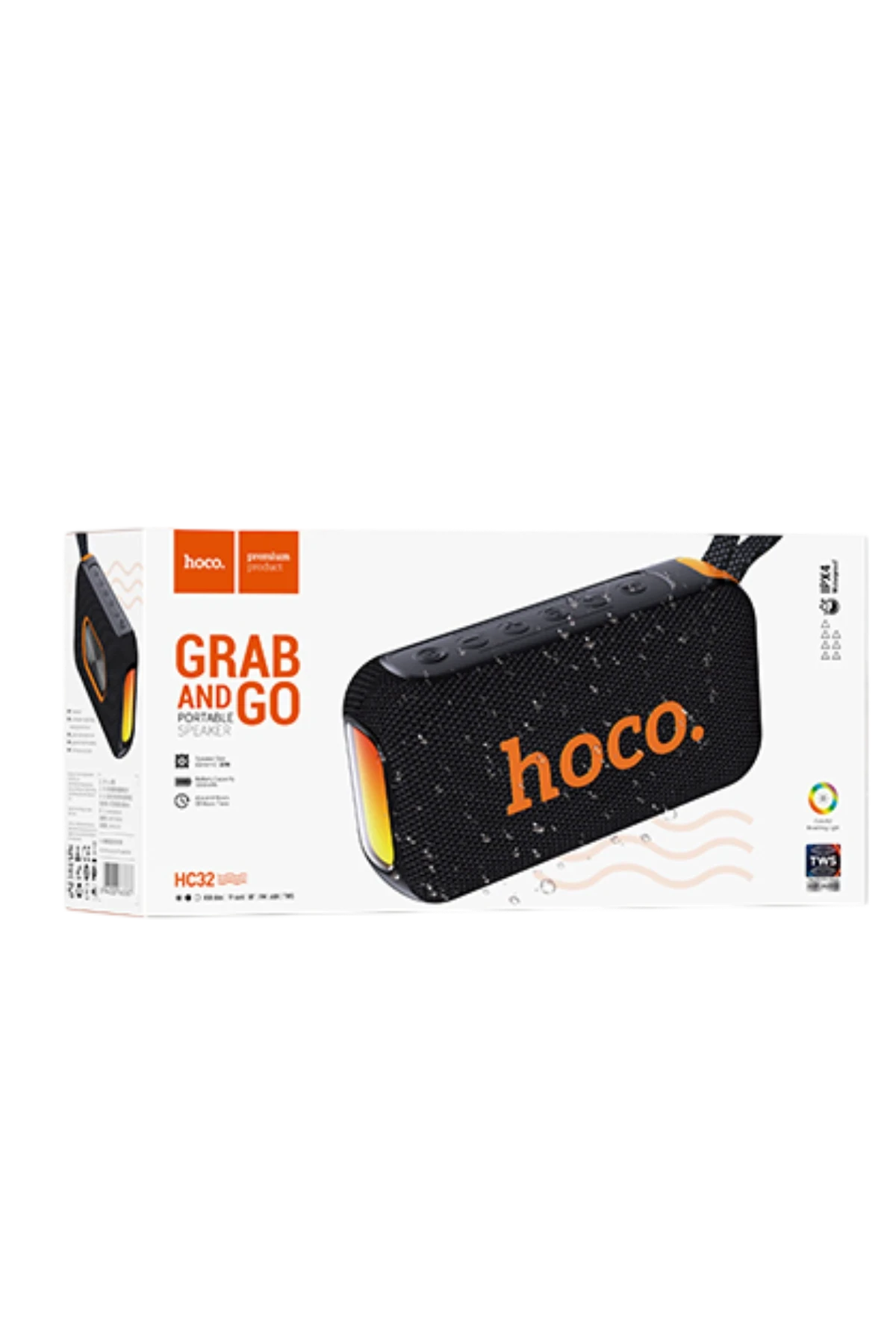 Hoco. HC32 Smart Sports 2x10W Dahili Hoparlörlü BT 5.4 Kablosuz Hoparlör