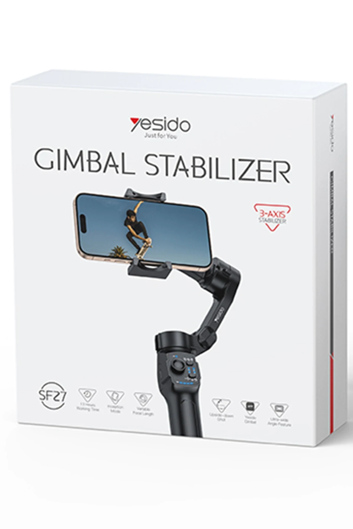 Yesido SF27 360 Derece Ayarlanabilir Tripodlu BT Selfie Gimbal
